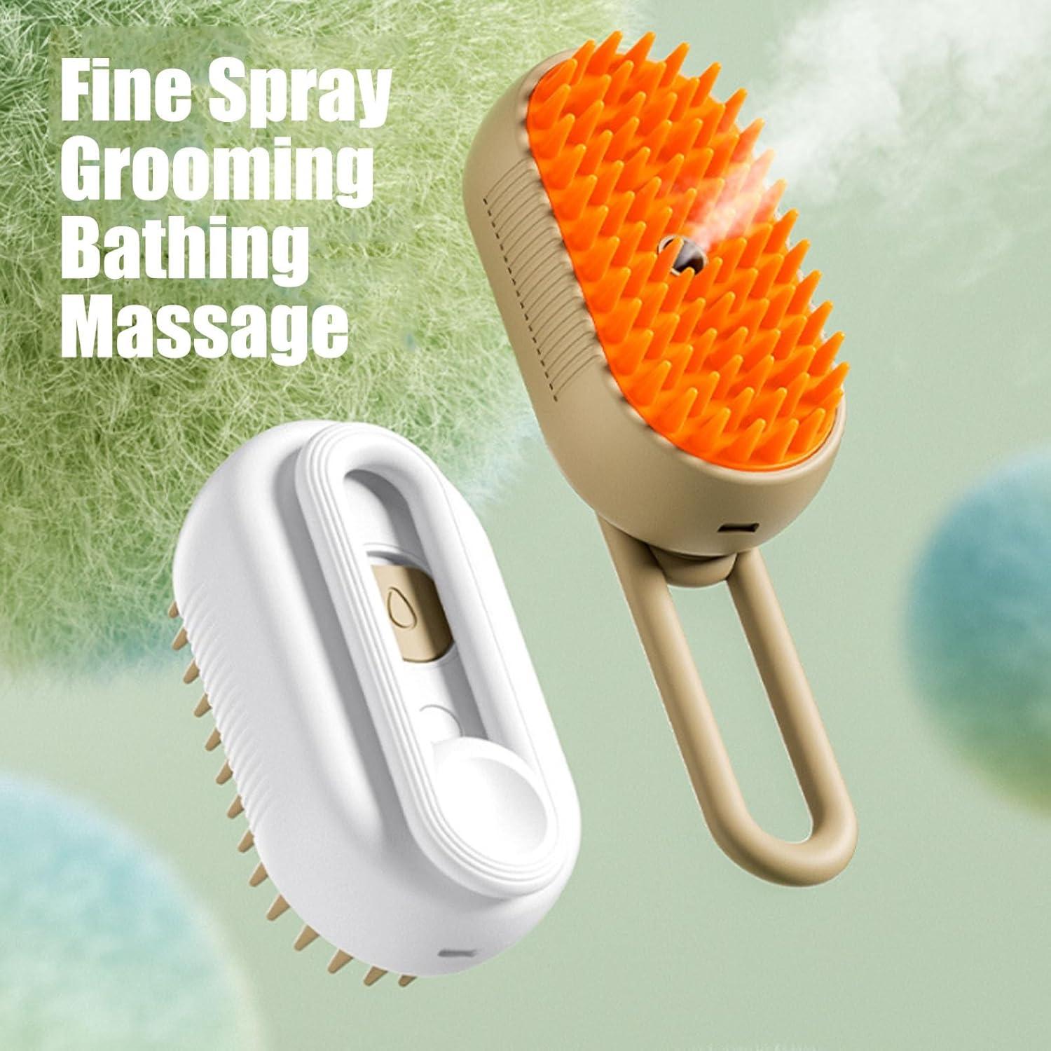 Steam Brush for Cat and Dog Massage