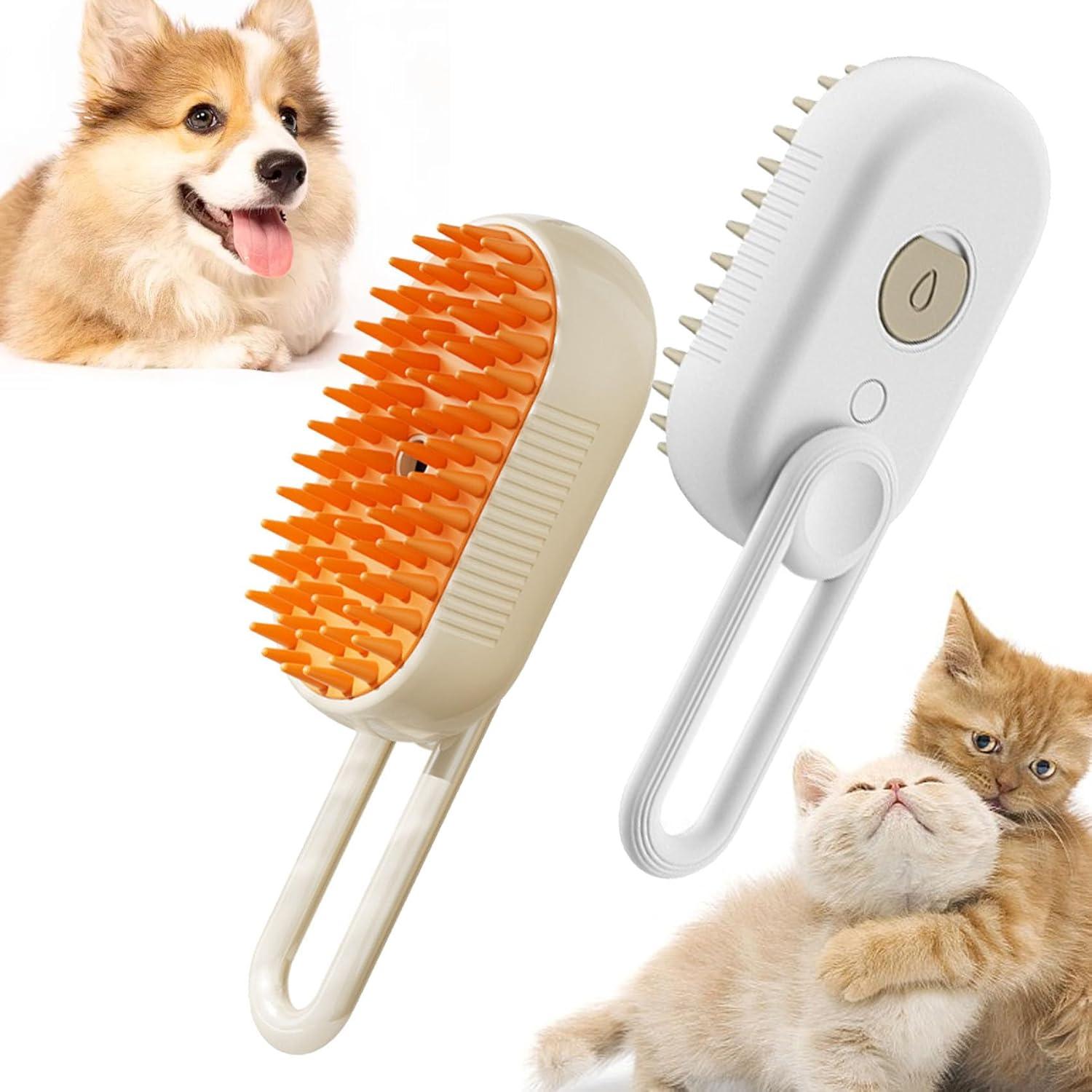 Steam Brush for Cat and Dog Massage