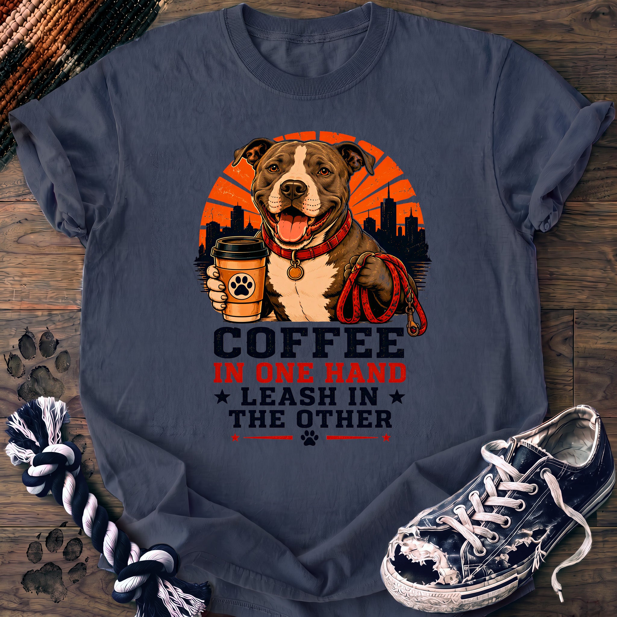 PAWSSION CLUB t-shirt in BlueJean color - SKU PC-0002