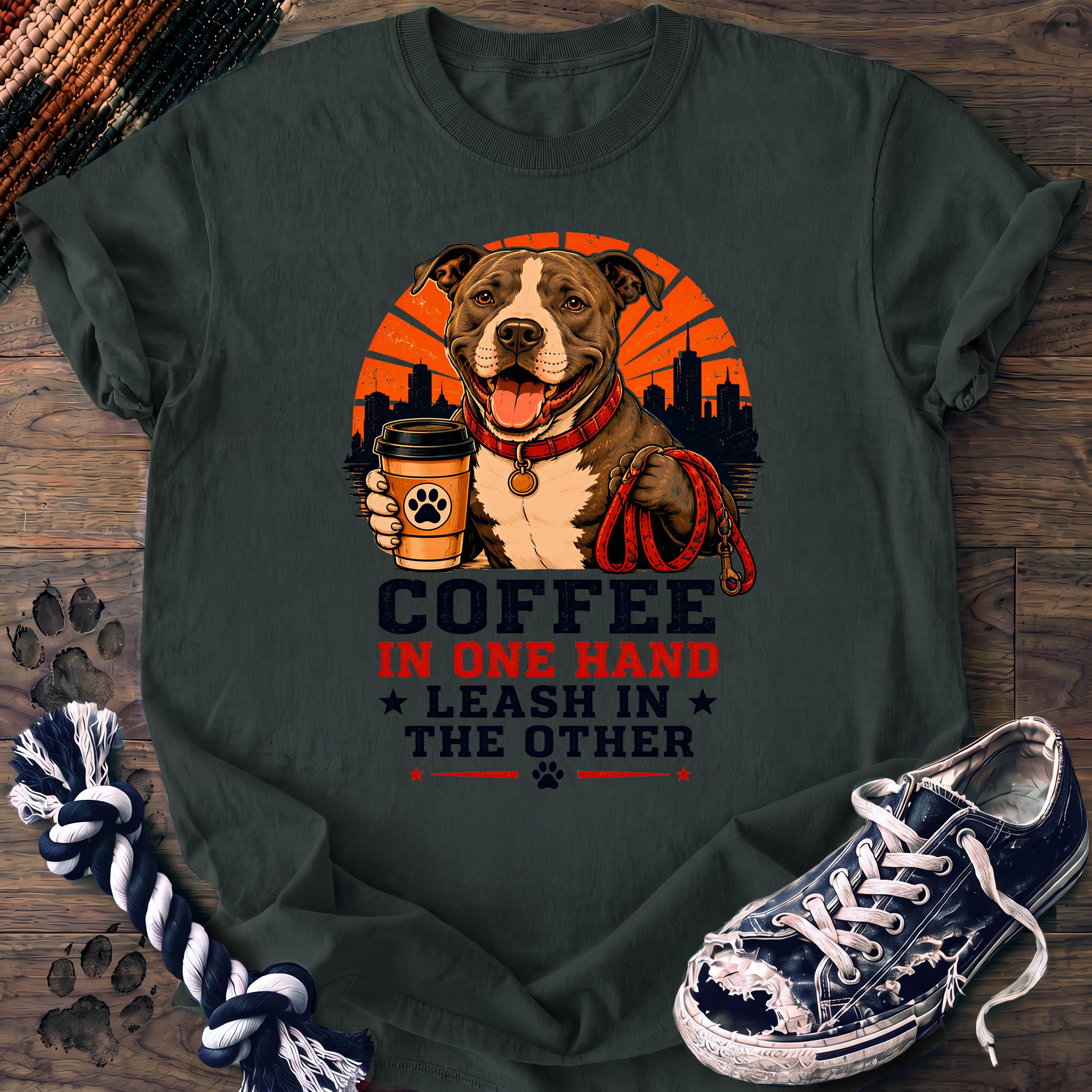 PAWSSION CLUB t-shirt in BlueSpruce color - SKU PC-0002