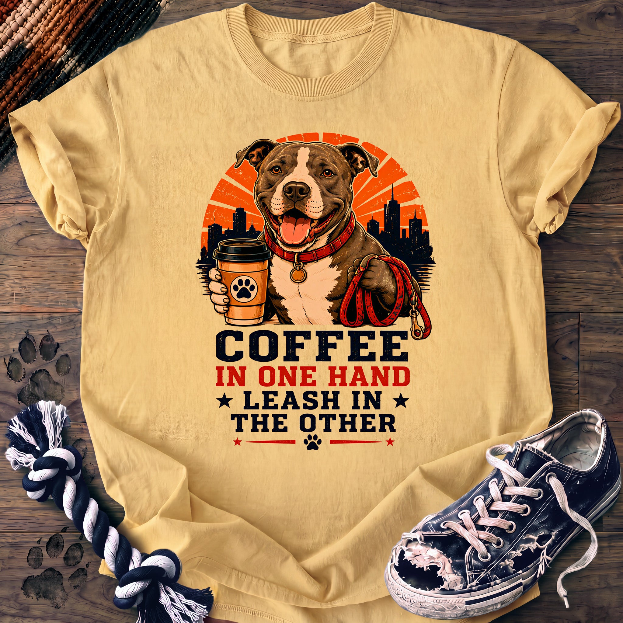 PAWSSION CLUB t-shirt in Butter color - SKU PC-0002