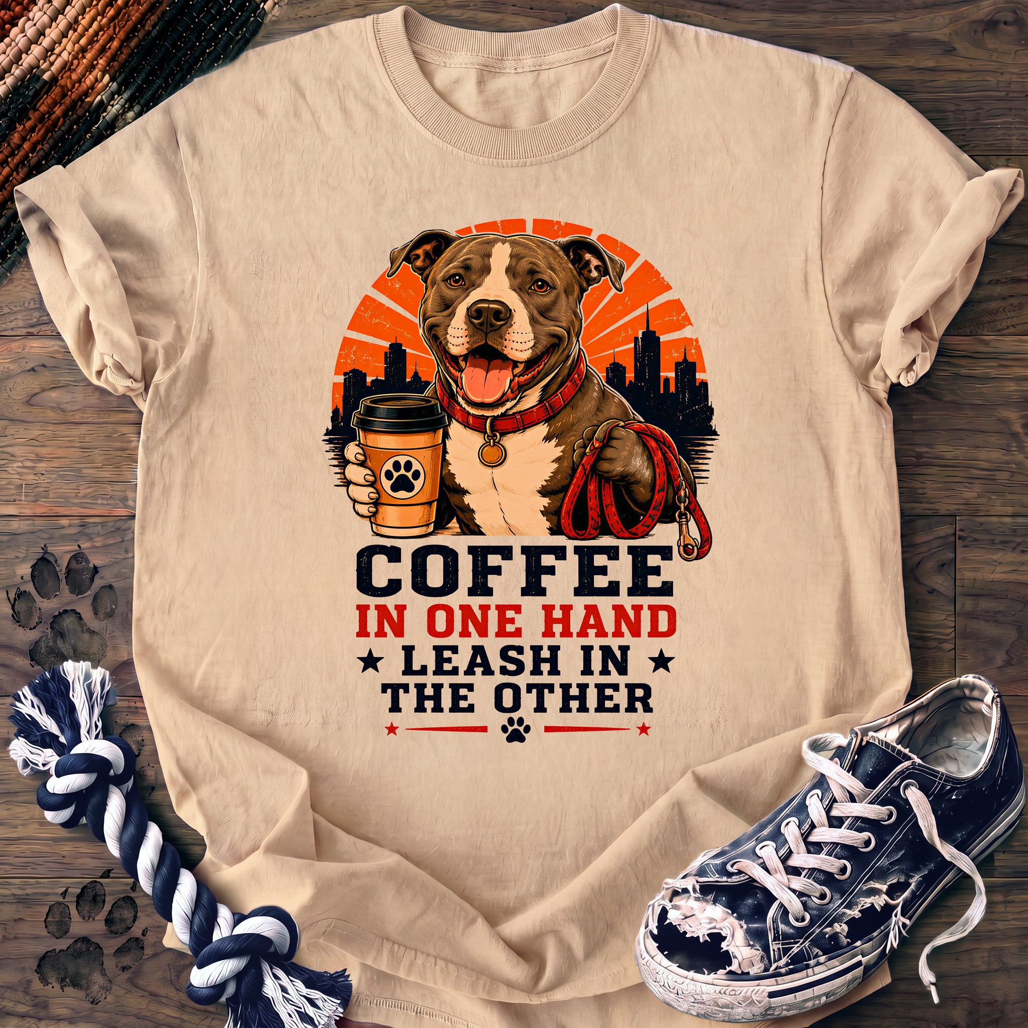 PAWSSION CLUB t-shirt in Ivory color - SKU PC-0002