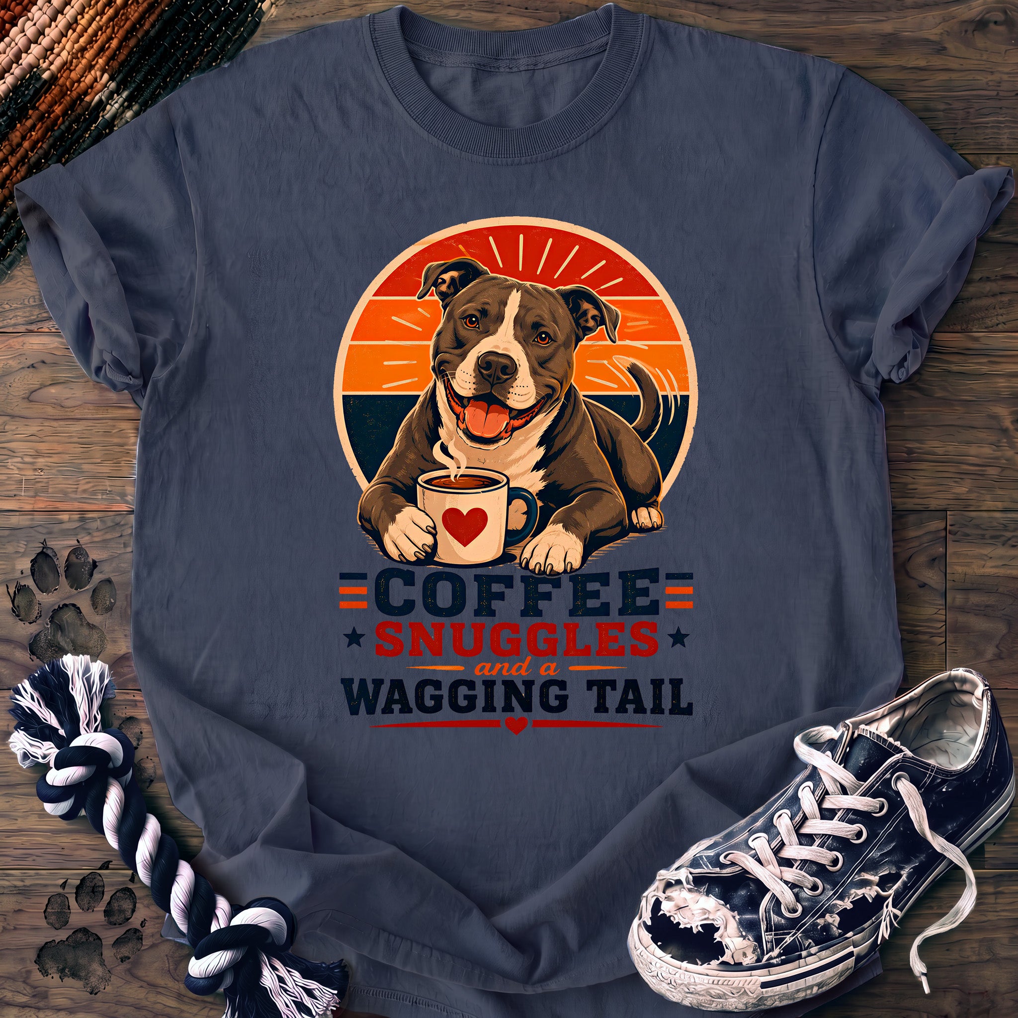 PAWSSION CLUB t-shirt in BlueJean color - SKU PC-0003