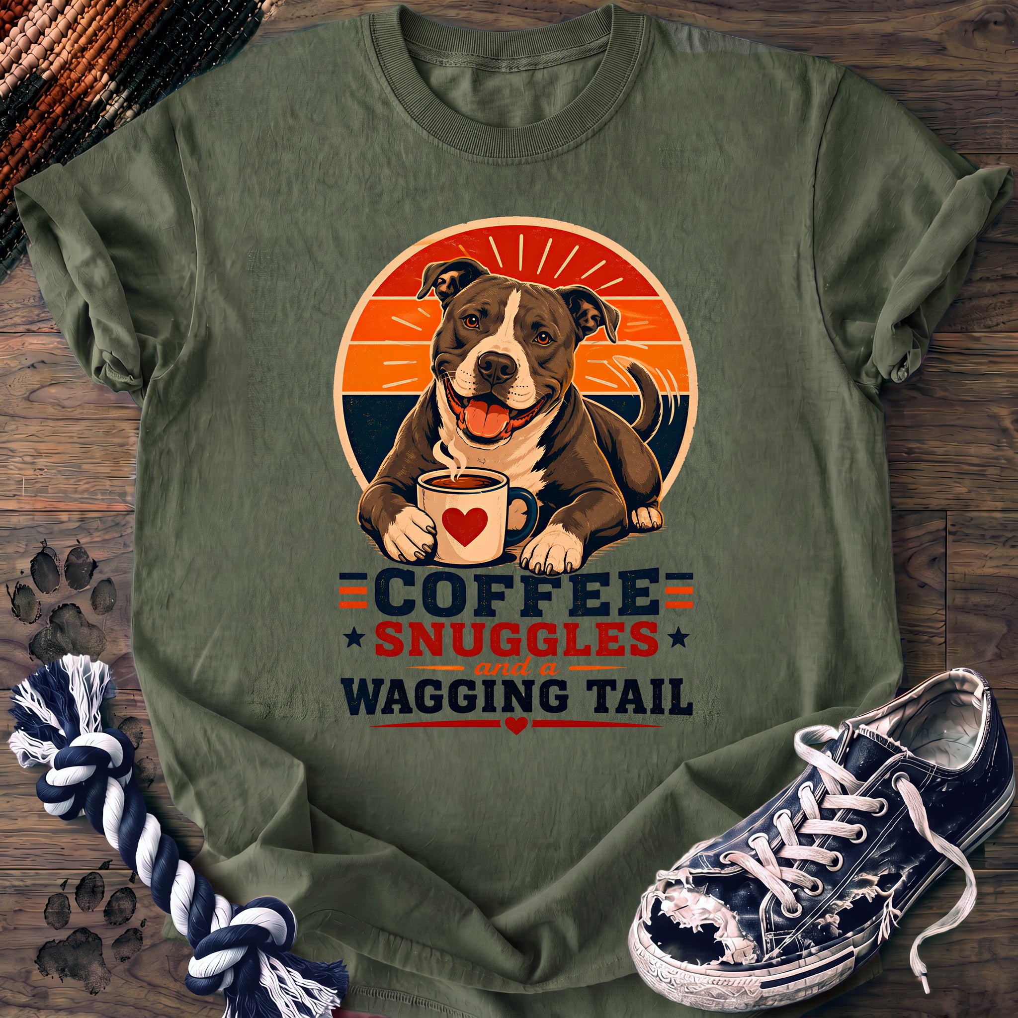PAWSSION CLUB t-shirt in LightGreen color - SKU PC-0003