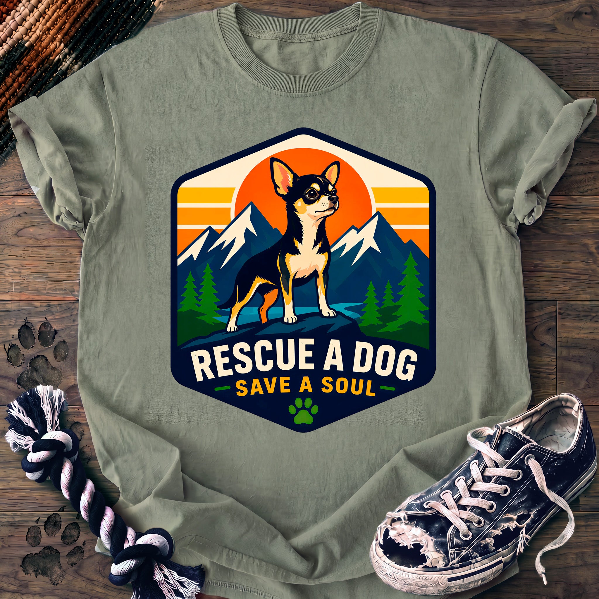 PAWSSION CLUB t-shirt in Bay color - SKU PC-0004