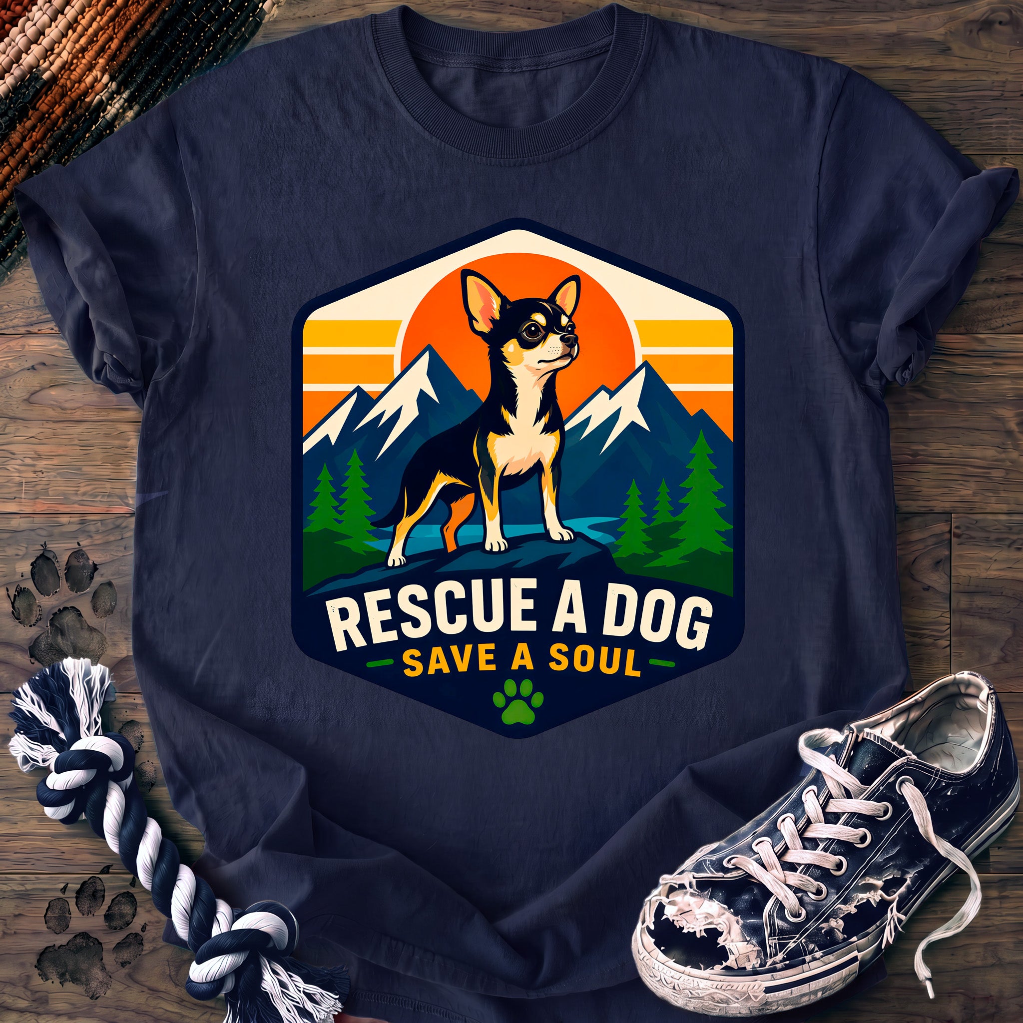 PAWSSION CLUB t-shirt in Navy color - SKU PC-0004