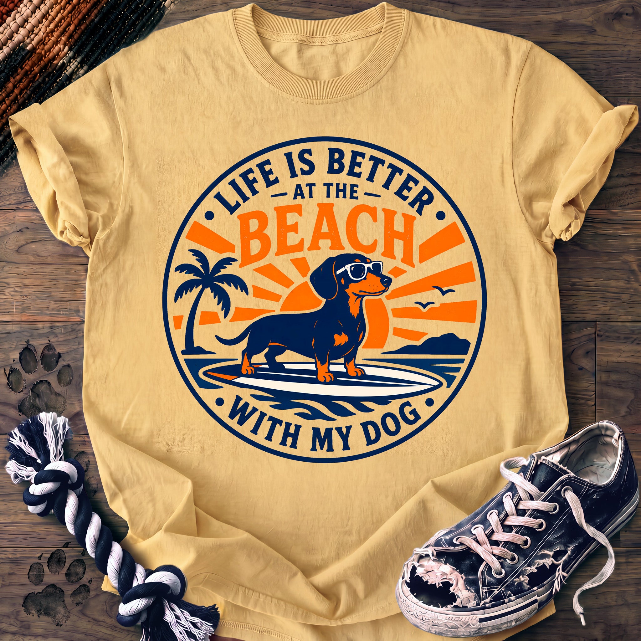PAWSSION CLUB t-shirt in Butter color - SKU PC-0005