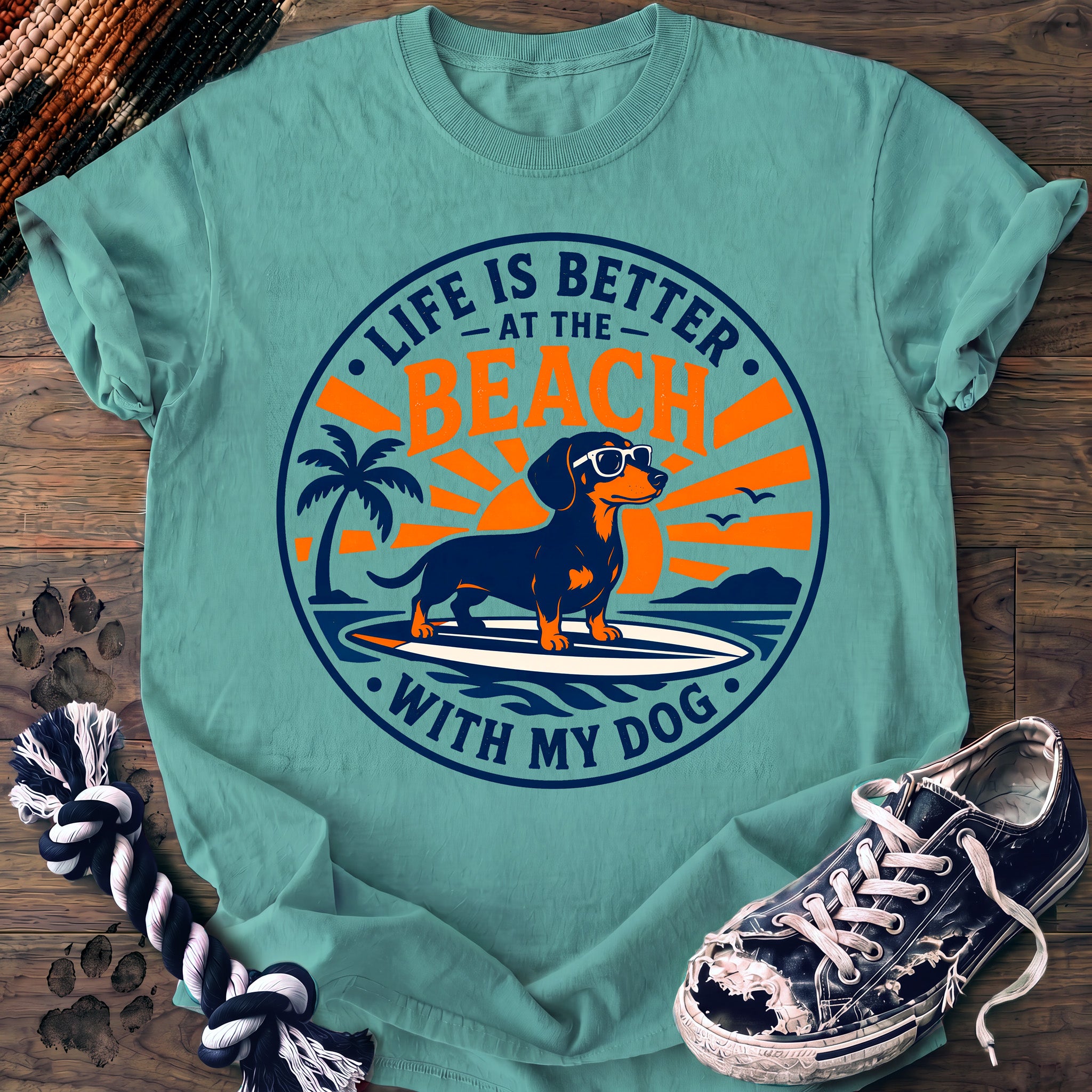 PAWSSION CLUB t-shirt in ChalkyMint color - SKU PC-0005