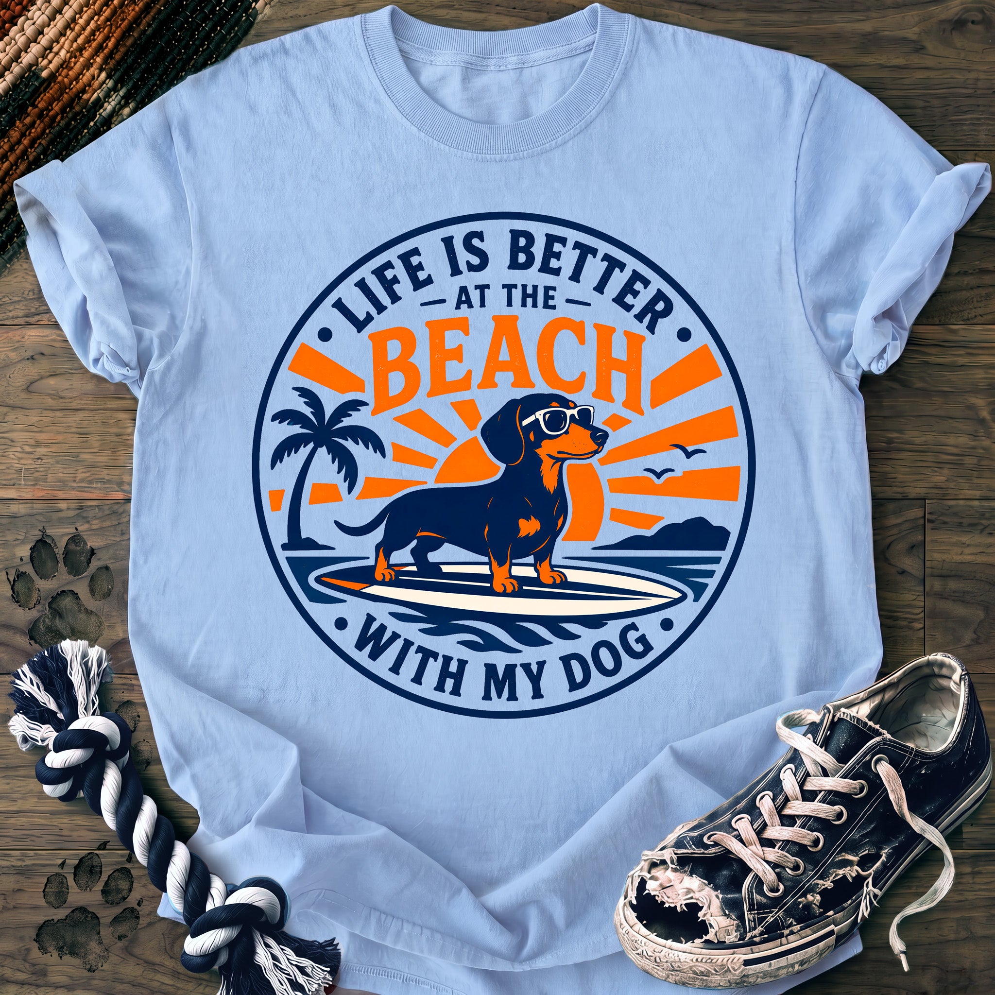PAWSSION CLUB t-shirt in Chambray color - SKU PC-0005