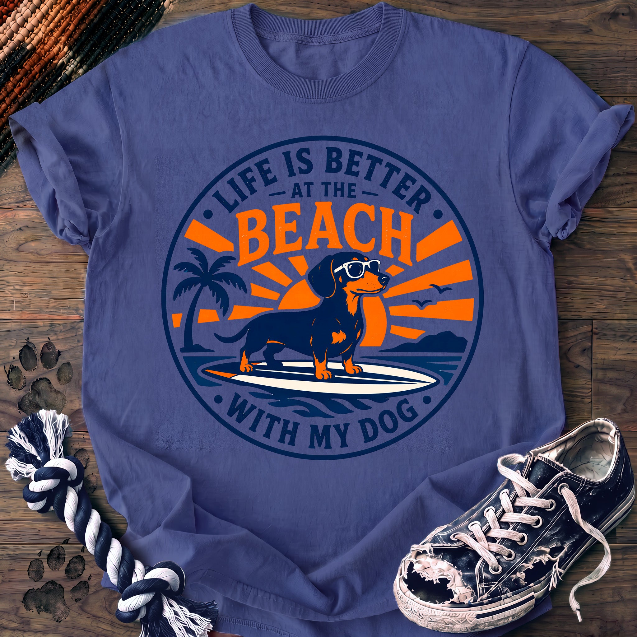 PAWSSION CLUB t-shirt in FloBlue color - SKU PC-0005