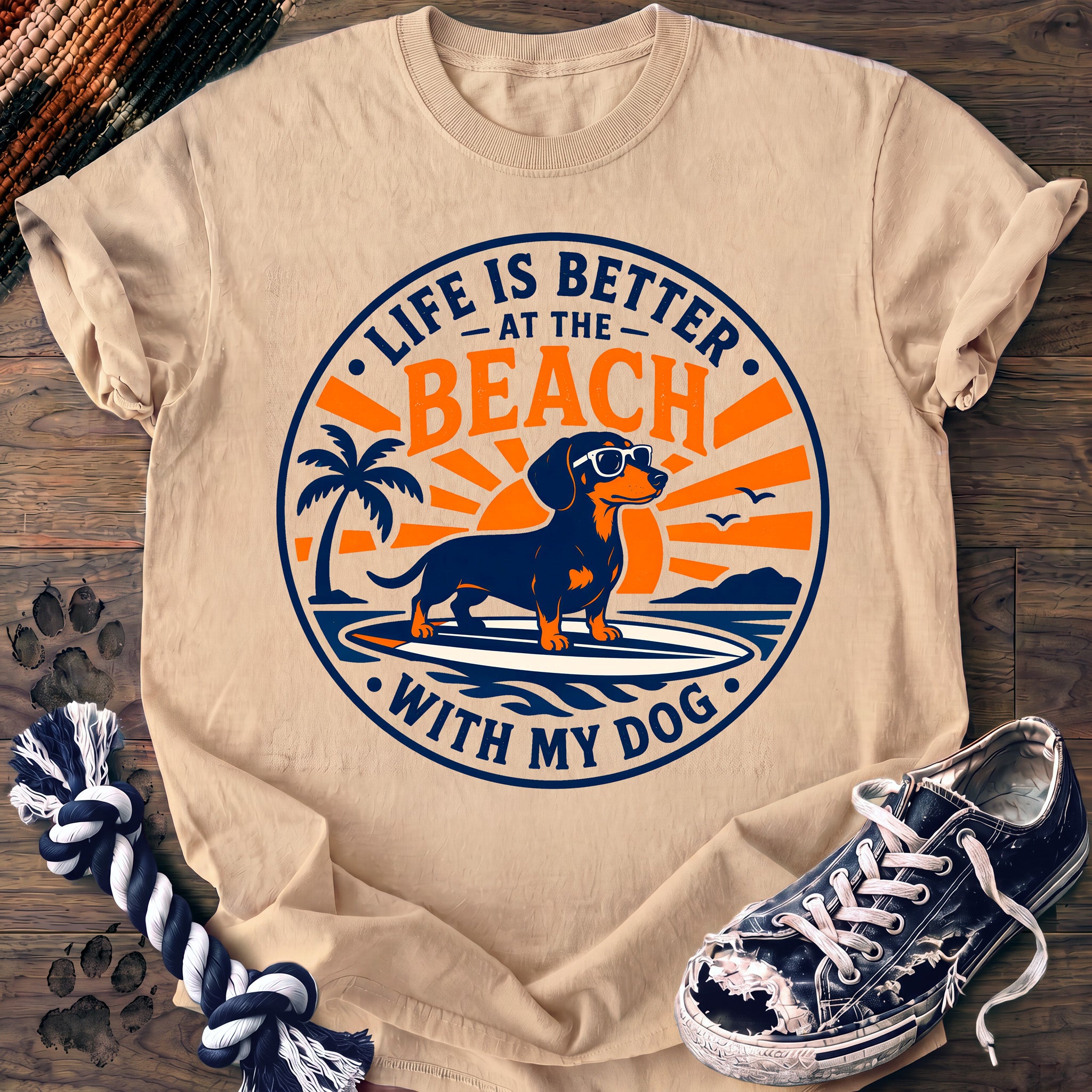 PAWSSION CLUB t-shirt in Ivory color - SKU PC-0005