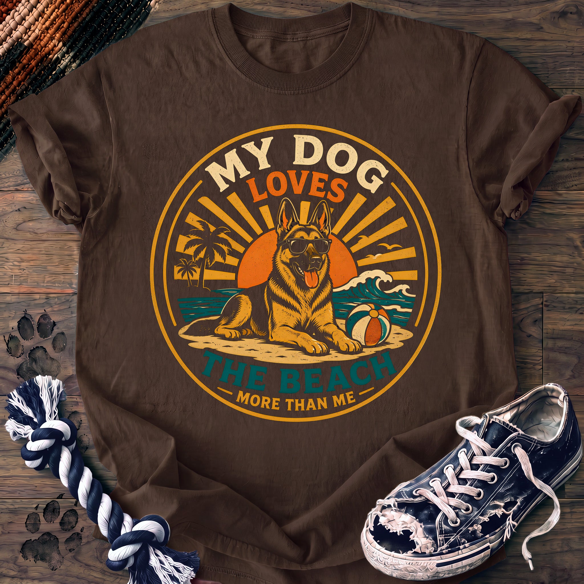PAWSSION CLUB t-shirt in Espresso color - SKU PC-0006