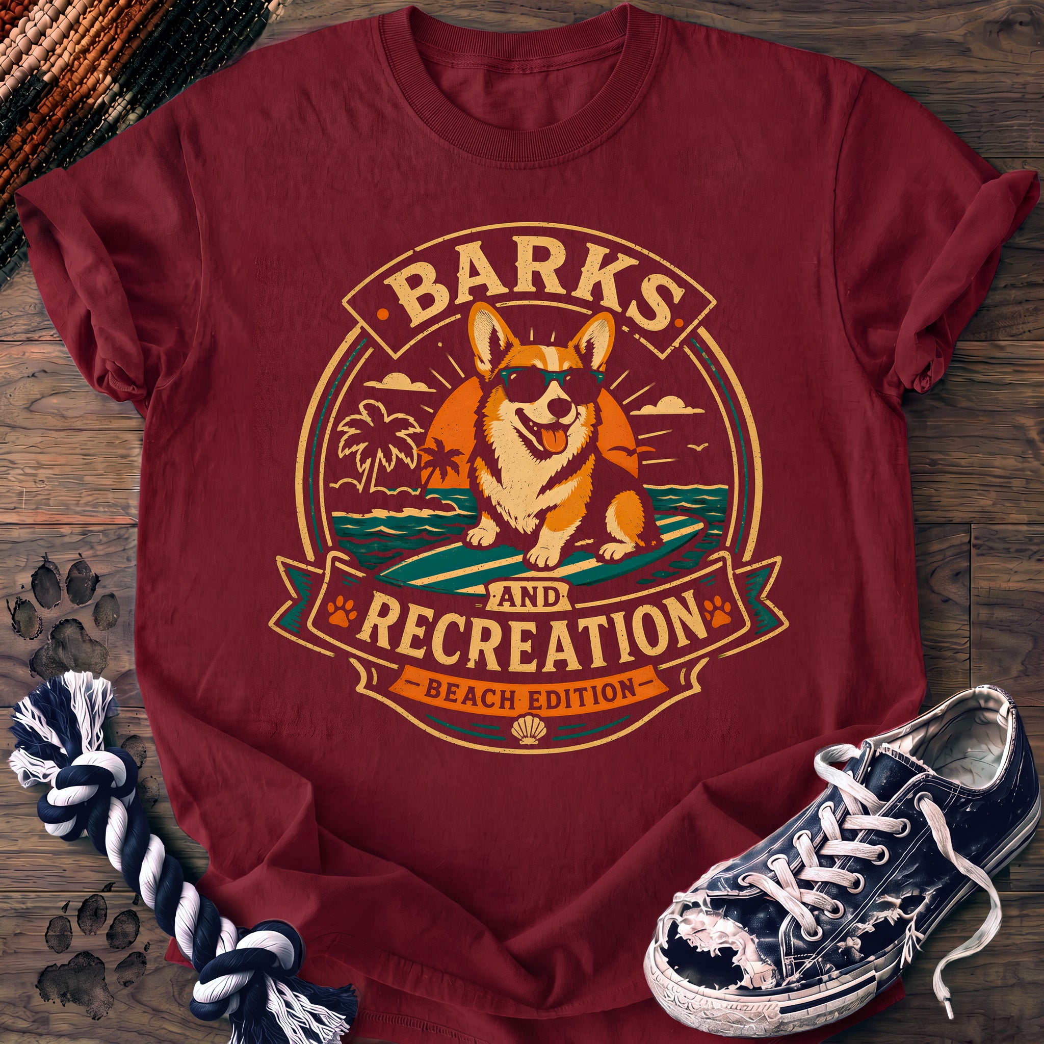 PAWSSION CLUB t-shirt in Crimson color - SKU PC-0007