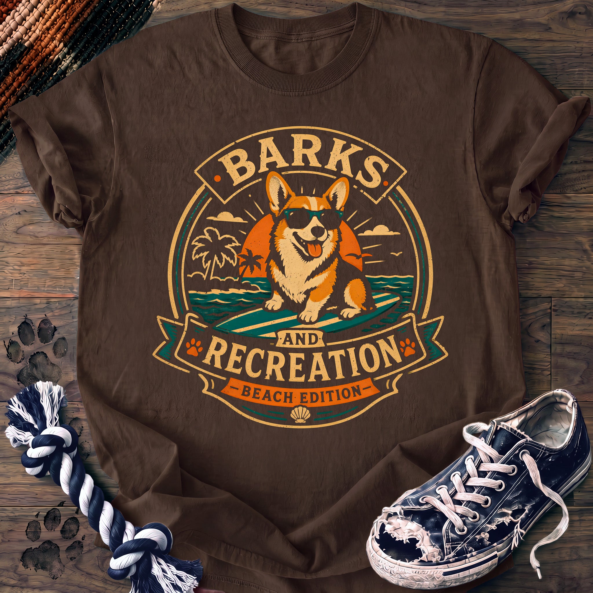 PAWSSION CLUB t-shirt in Espresso color - SKU PC-0007