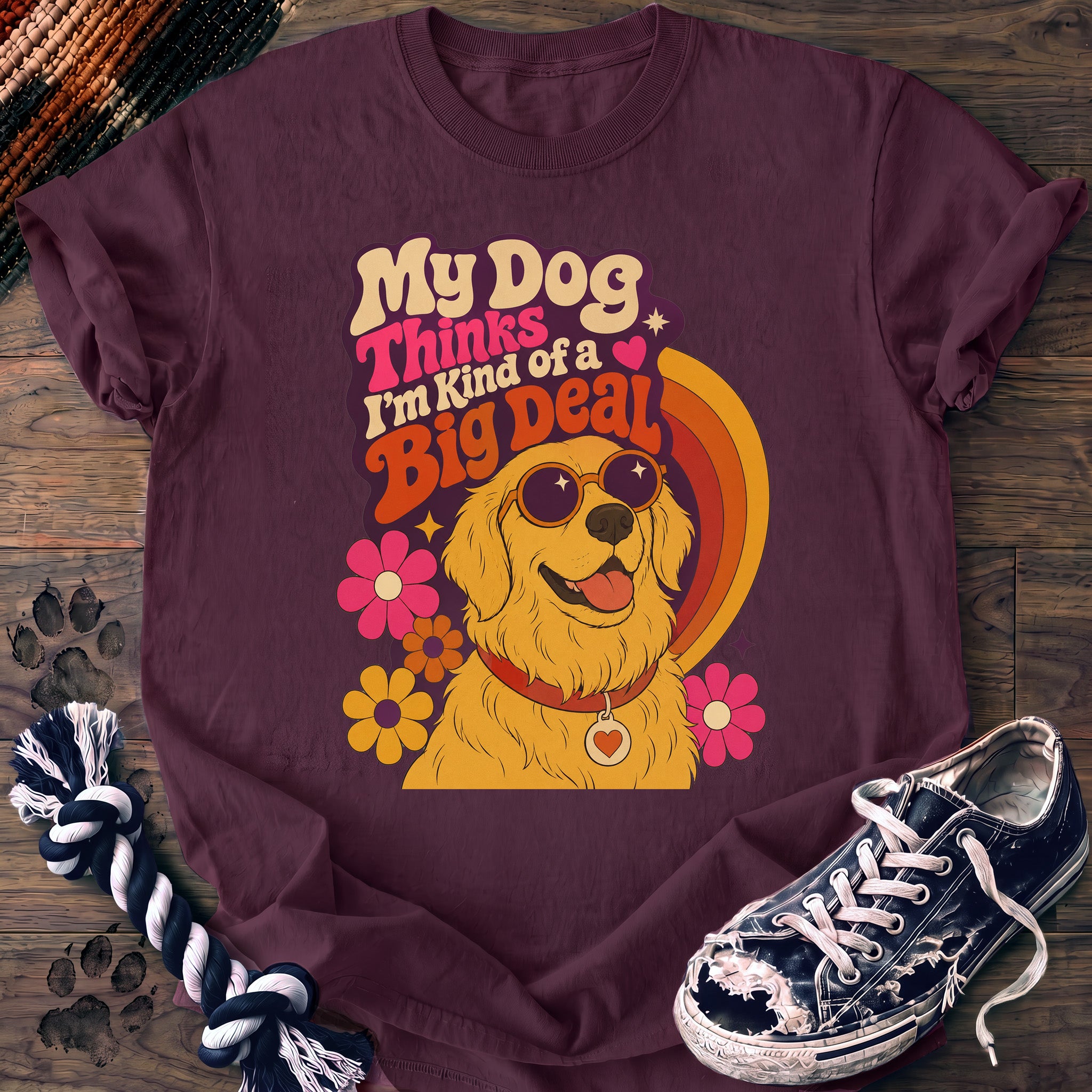 PAWSSION CLUB t-shirt in Berry color - SKU PC-0008