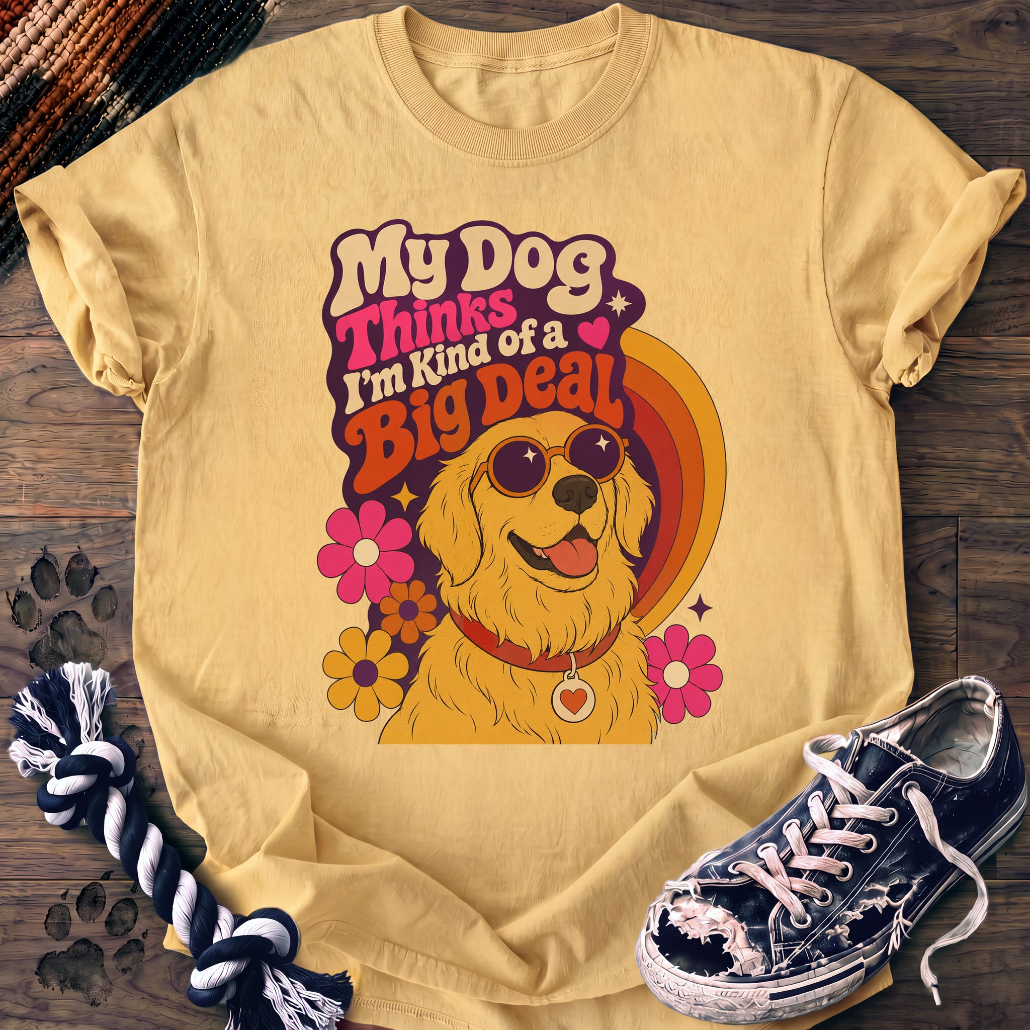 PAWSSION CLUB t-shirt in Butter color - SKU PC-0008