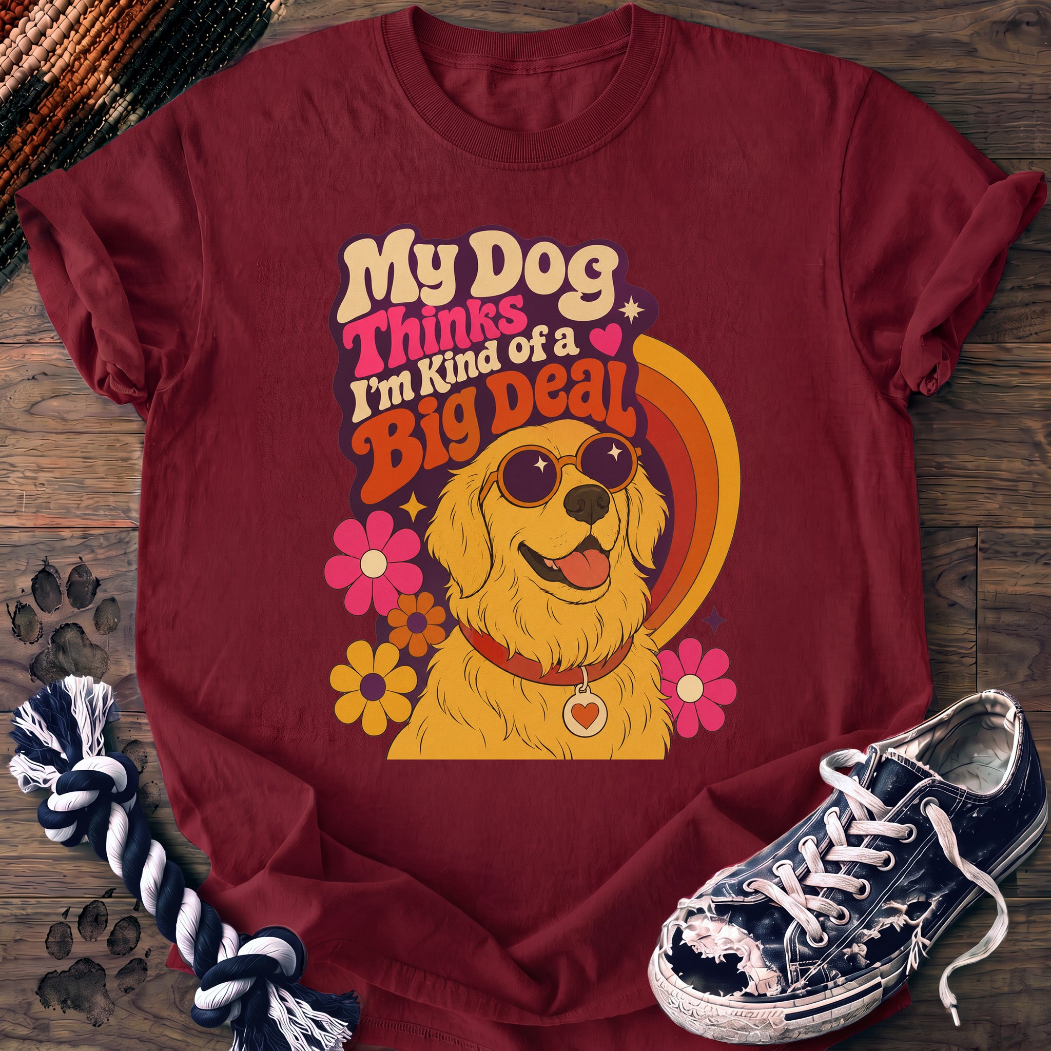 PAWSSION CLUB t-shirt in Crimson color - SKU PC-0008