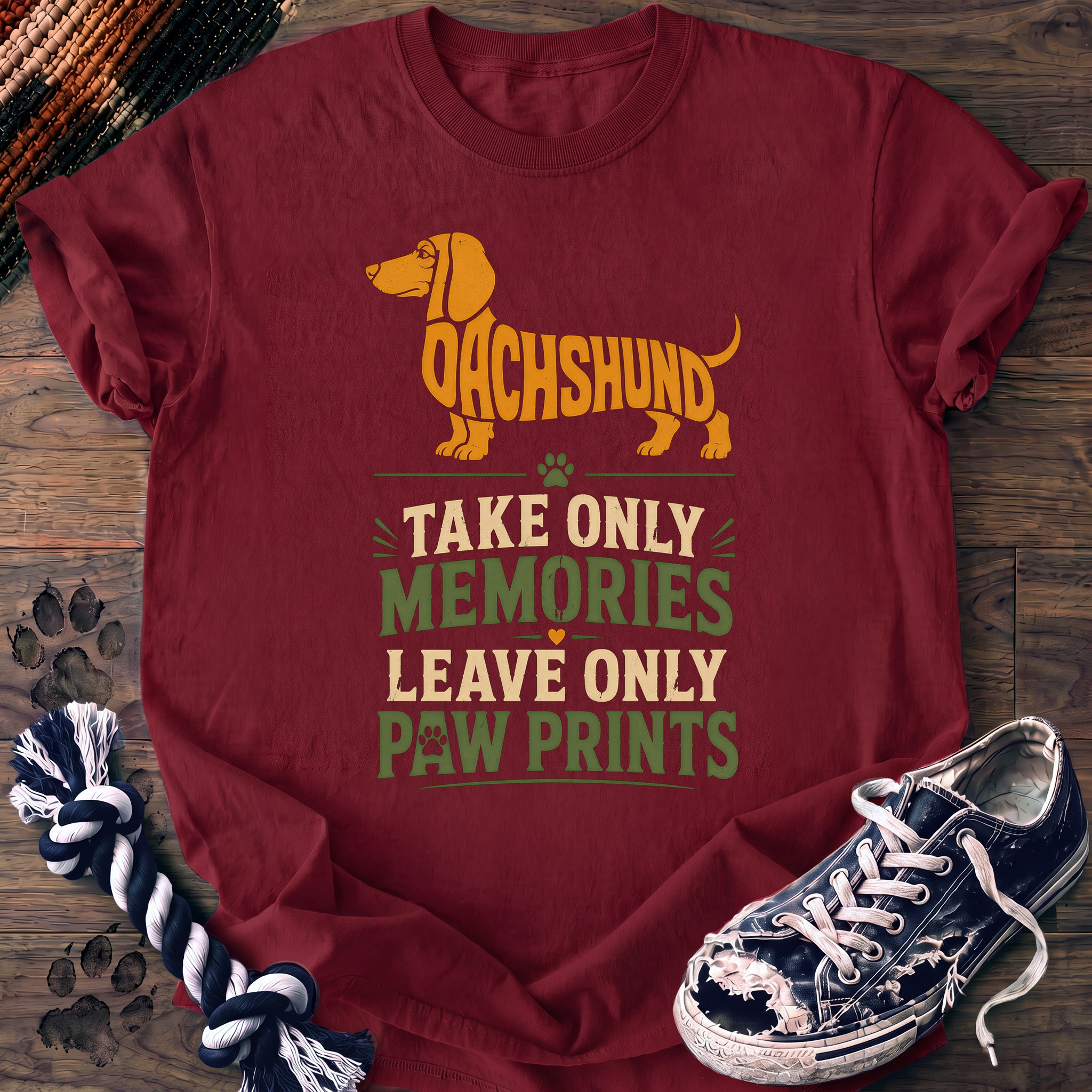 PAWSSION CLUB t-shirt in Crimson color - SKU PC-0011