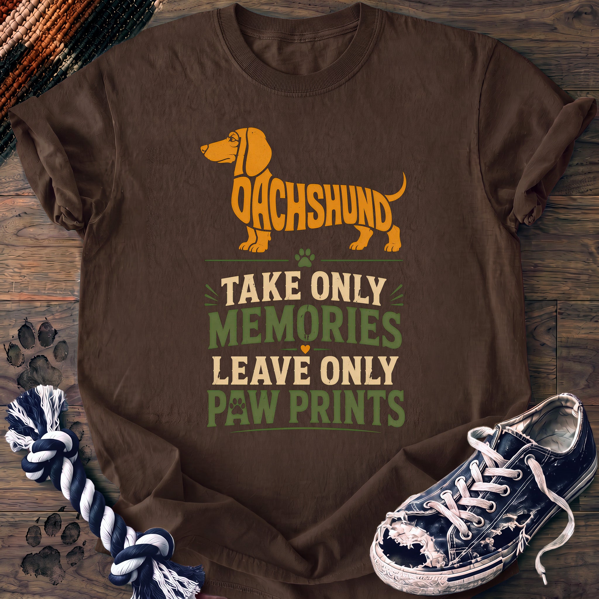PAWSSION CLUB t-shirt in Espresso color - SKU PC-0011