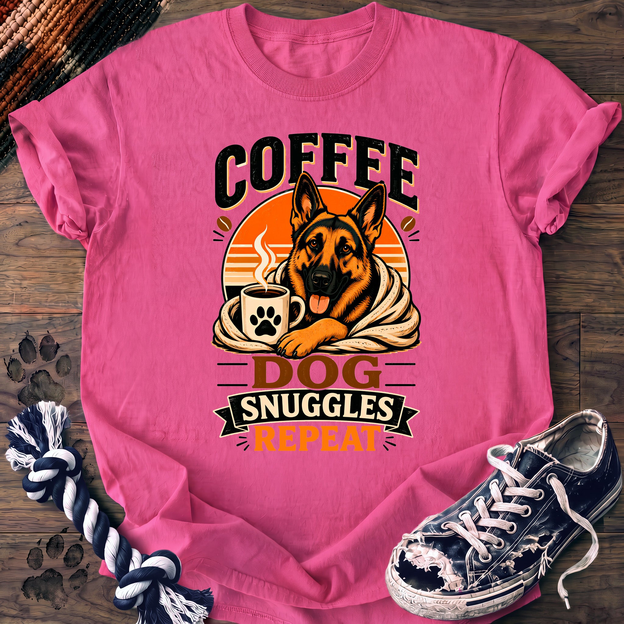 PAWSSION CLUB t-shirt in NeonPink color - SKU PC-0013