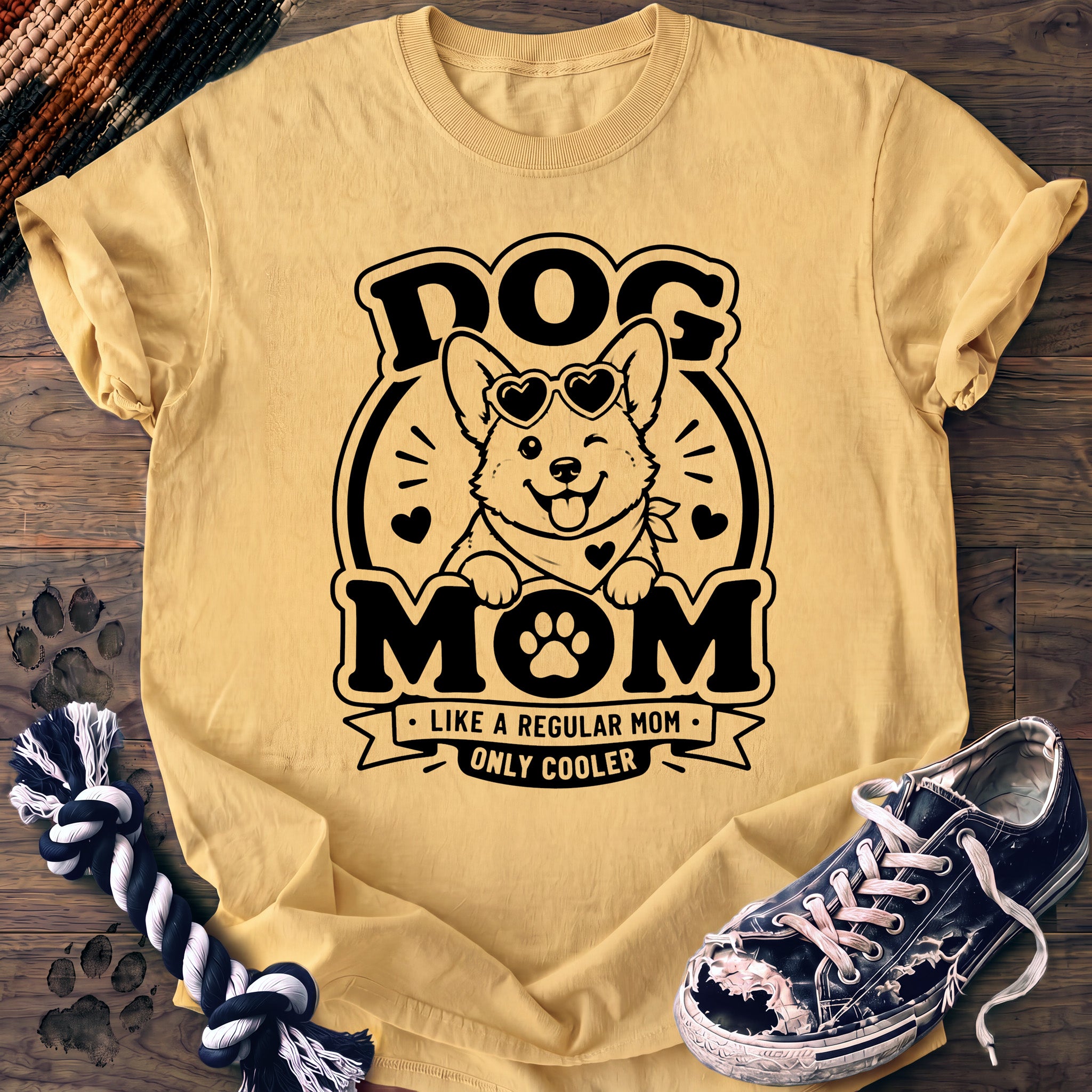 PAWSSION CLUB t-shirt in Butter color - SKU PC-0014