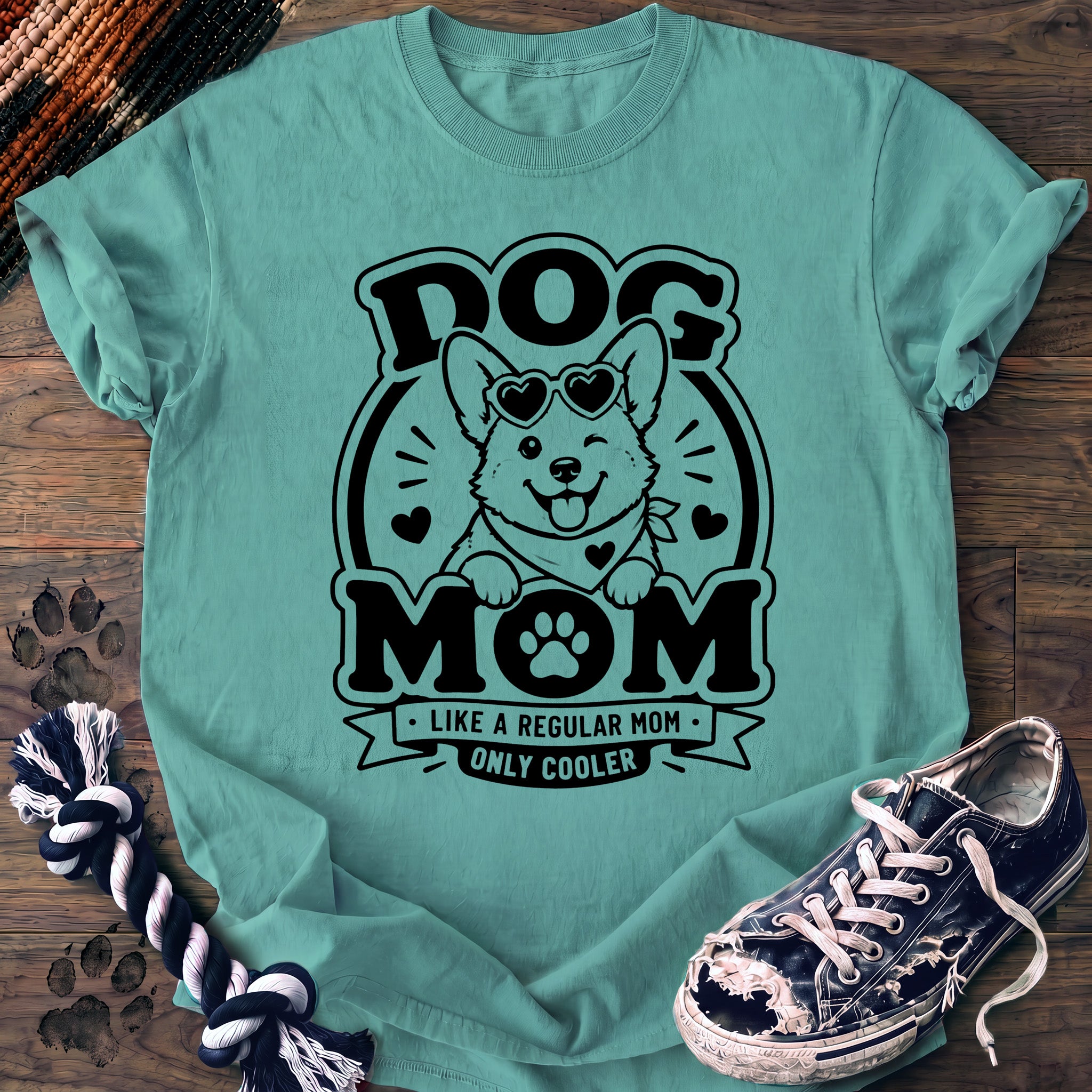 PAWSSION CLUB t-shirt in ChalkyMint color - SKU PC-0014