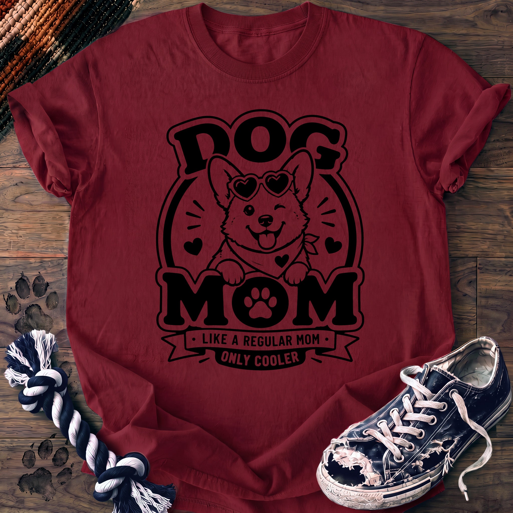 PAWSSION CLUB t-shirt in Crimson color - SKU PC-0014
