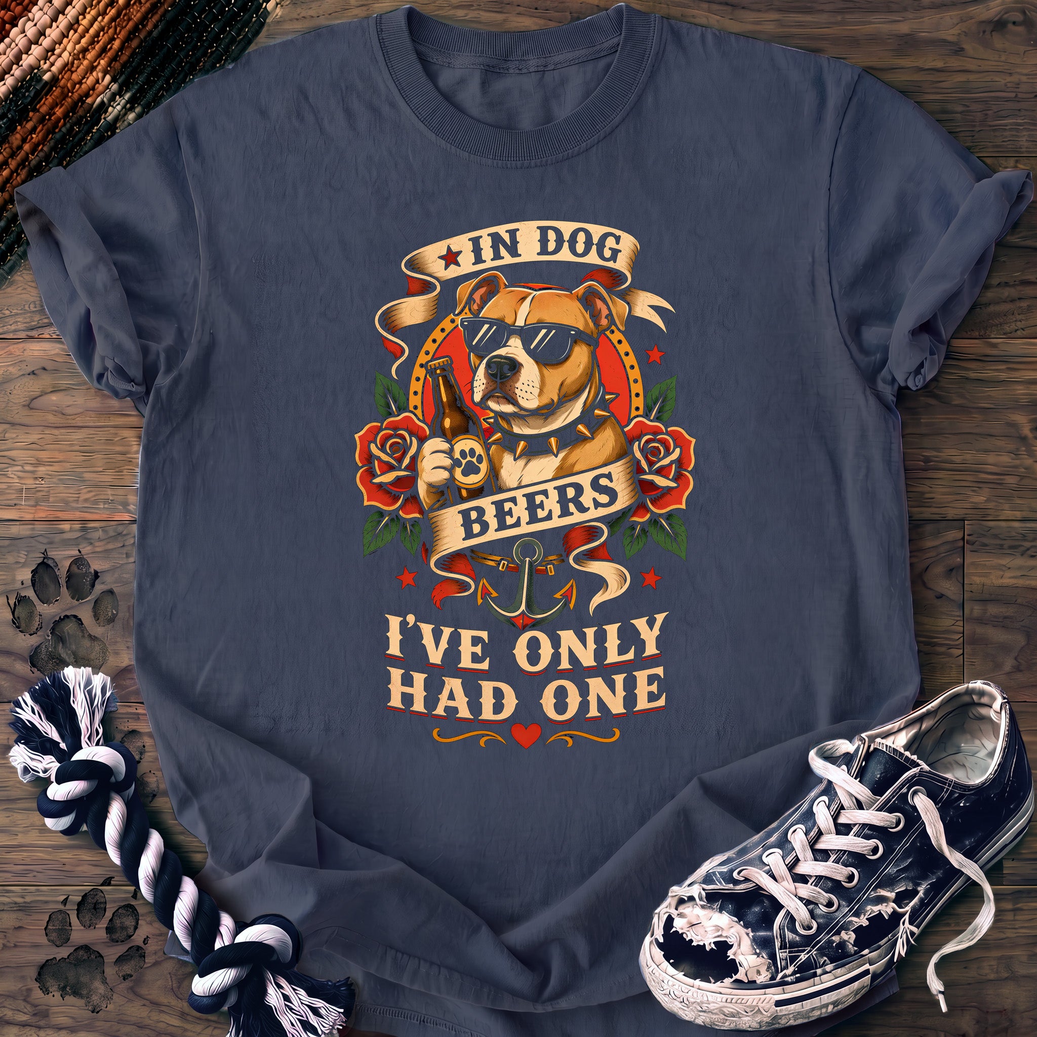 PAWSSION CLUB t-shirt in BlueJean color - SKU PC-0015
