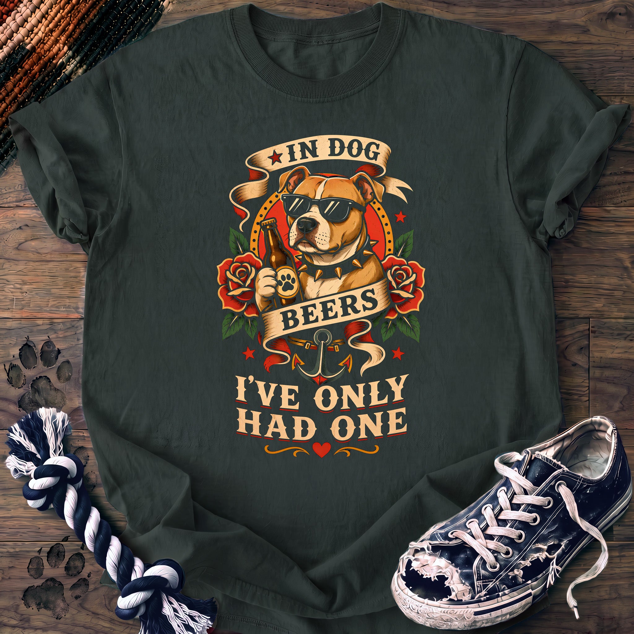PAWSSION CLUB t-shirt in BlueSpruce color - SKU PC-0015