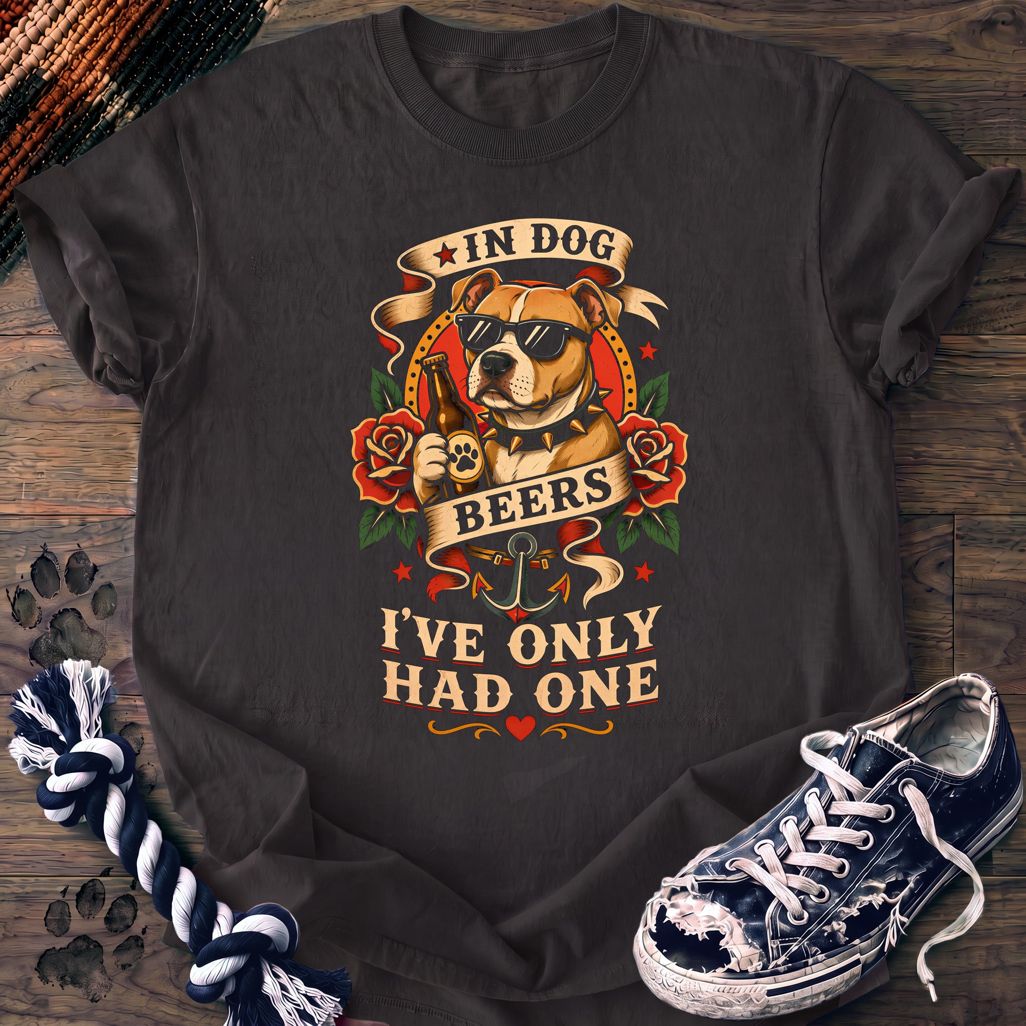 PAWSSION CLUB t-shirt in Graphite color - SKU PC-0015