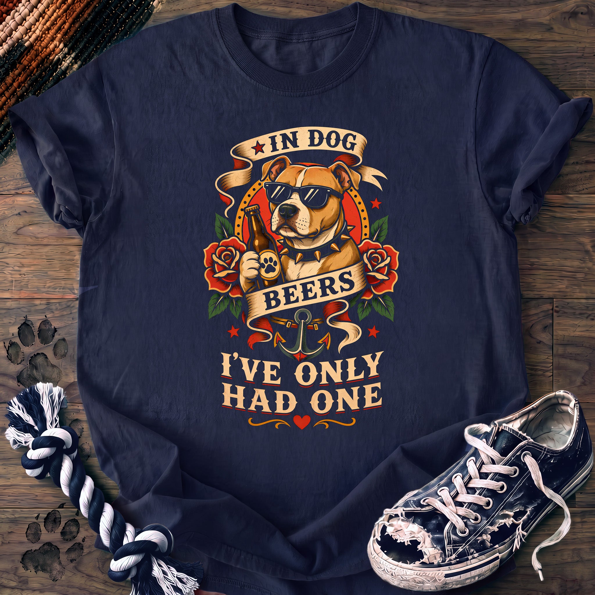 PAWSSION CLUB t-shirt in Navy color - SKU PC-0015