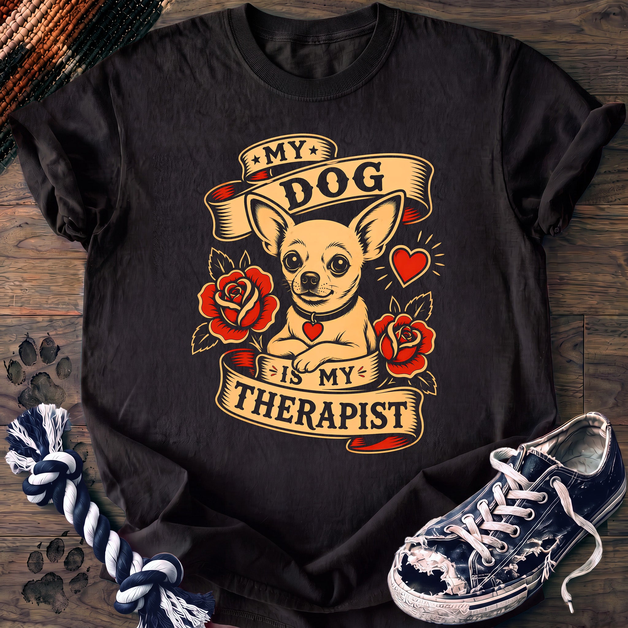 PAWSSION CLUB t-shirt in Black color - SKU PC-0016
