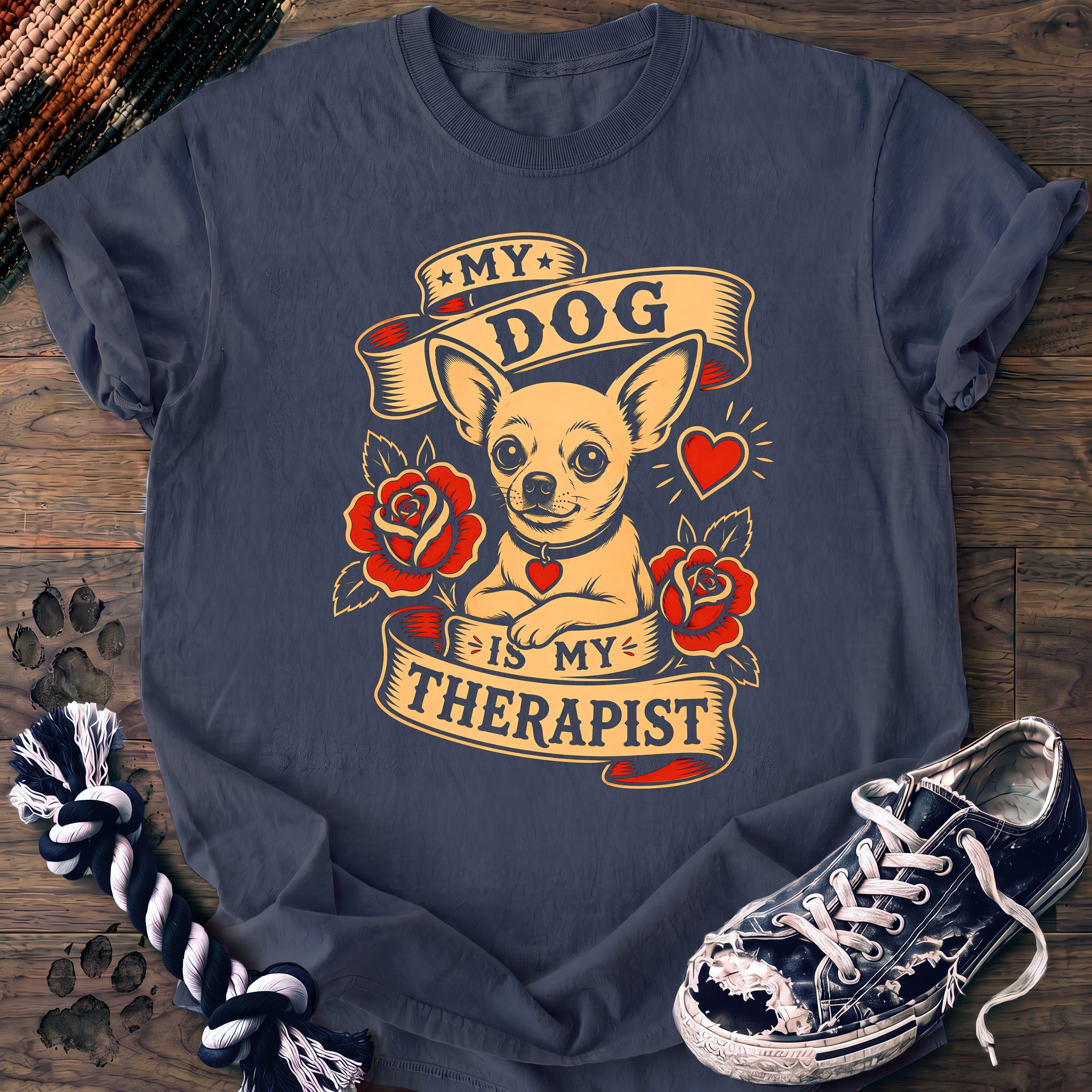 PAWSSION CLUB t-shirt in BlueJean color - SKU PC-0016