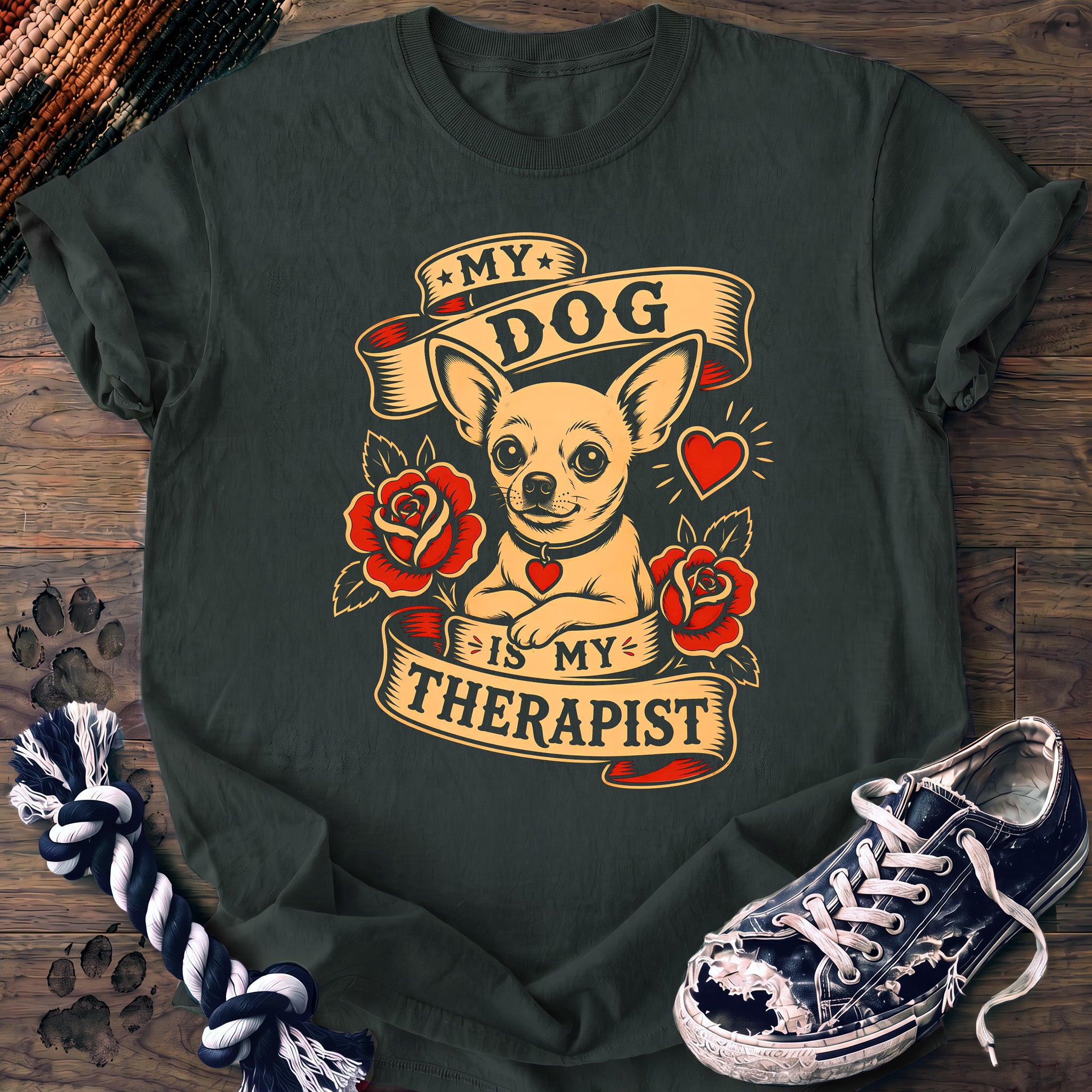 PAWSSION CLUB t-shirt in BlueSpruce color - SKU PC-0016