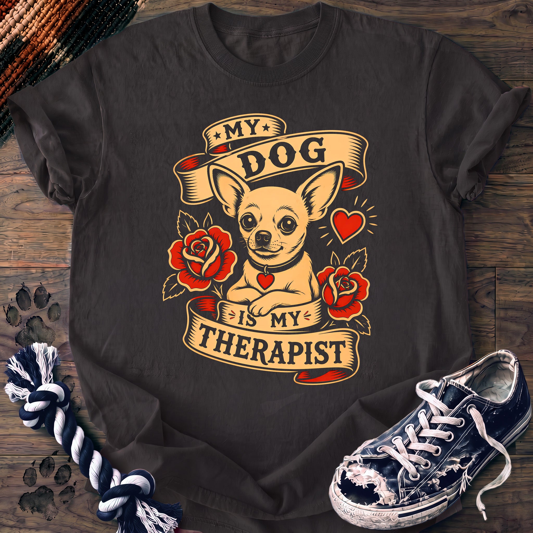 PAWSSION CLUB t-shirt in Graphite color - SKU PC-0016