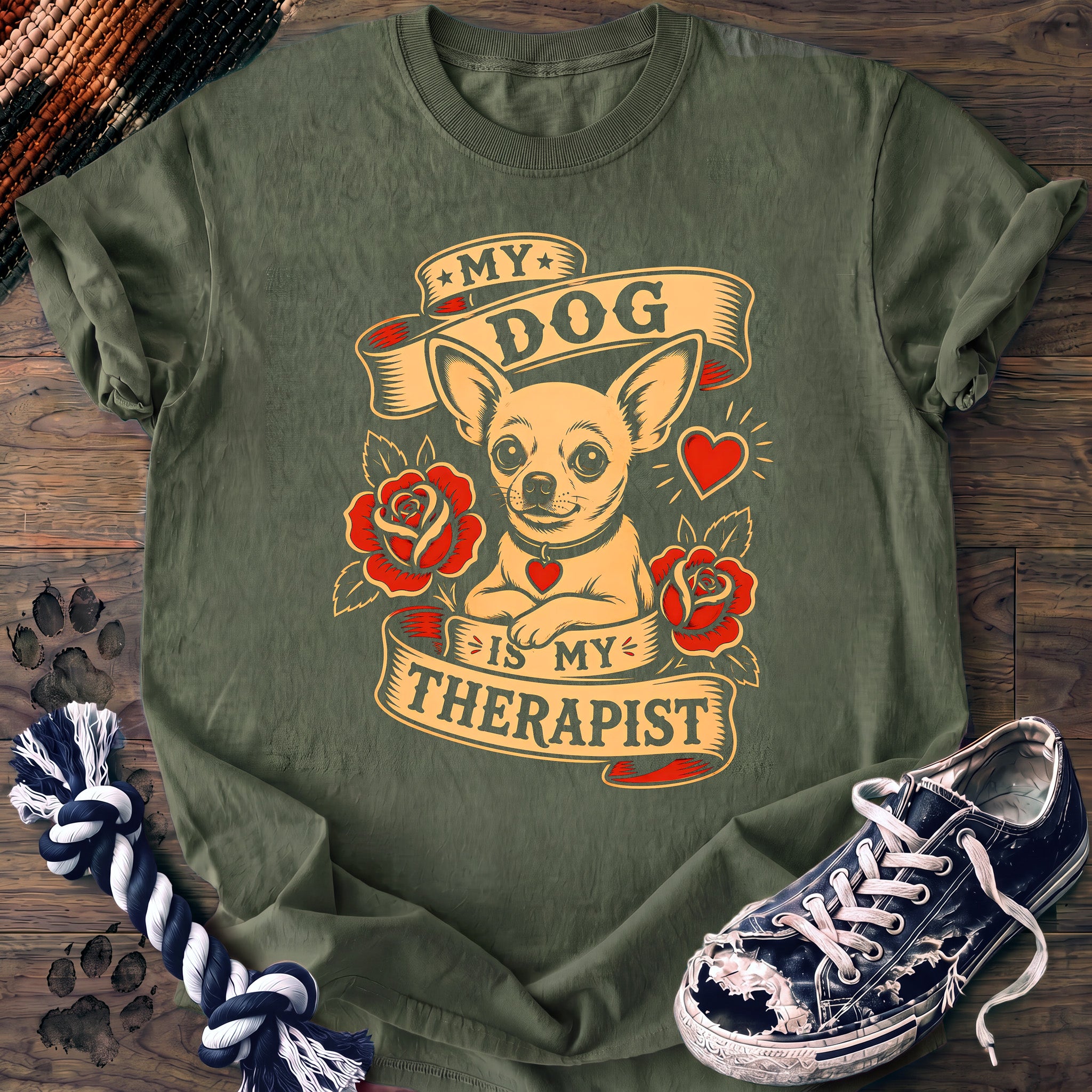 PAWSSION CLUB t-shirt in LightGreen color - SKU PC-0016
