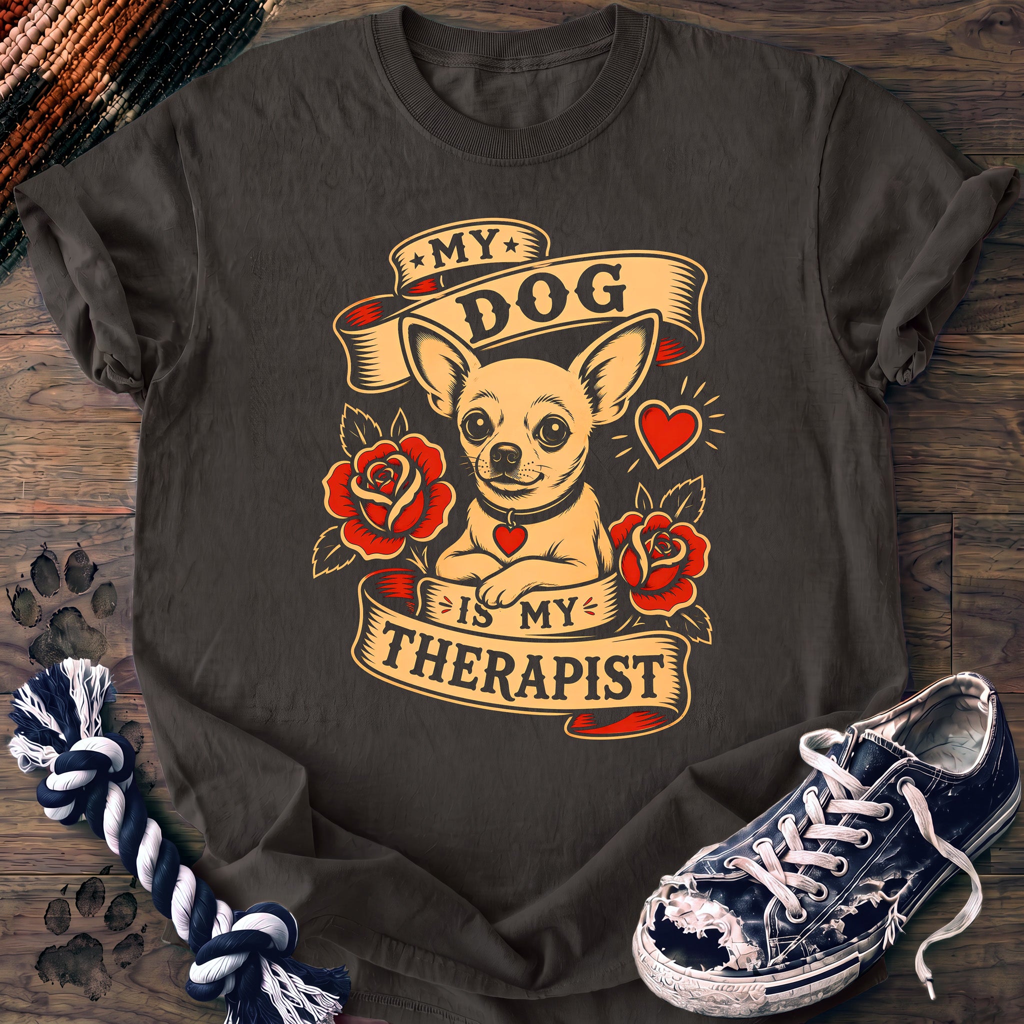 PAWSSION CLUB t-shirt in Pepper color - SKU PC-0016