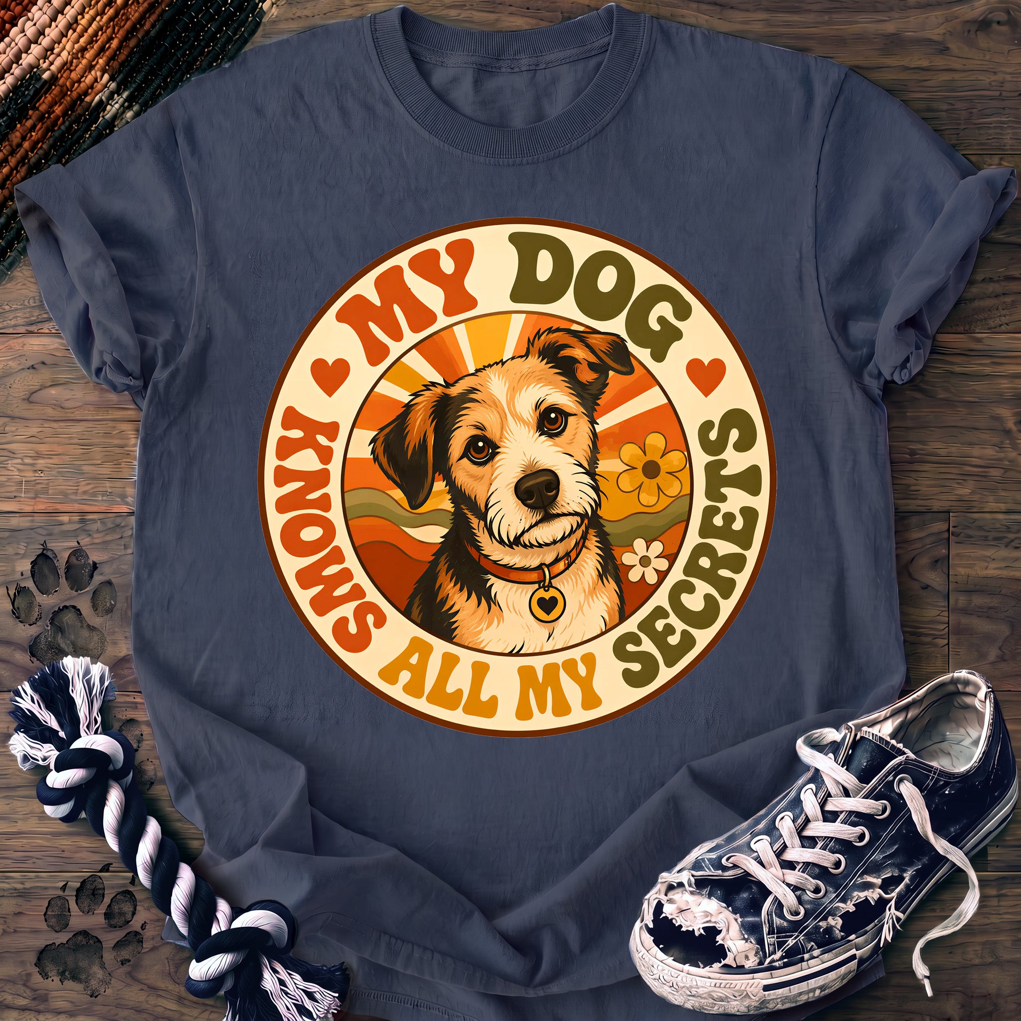 PAWSSION CLUB t-shirt in BlueJean color - SKU PC-0017