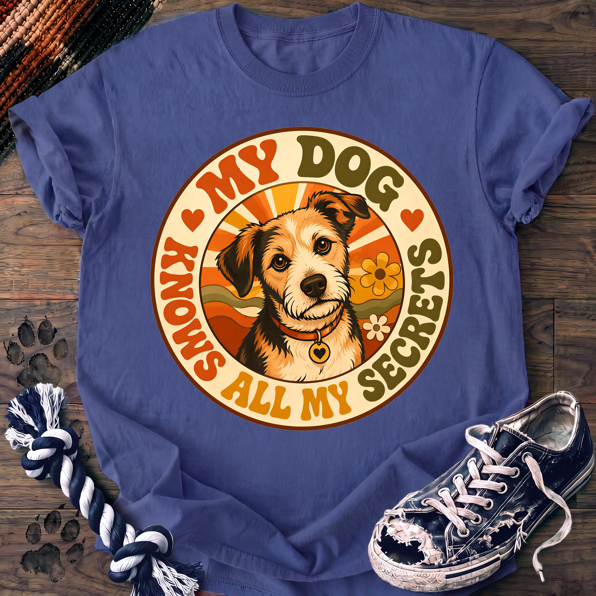 PAWSSION CLUB t-shirt in FloBlue color - SKU PC-0017