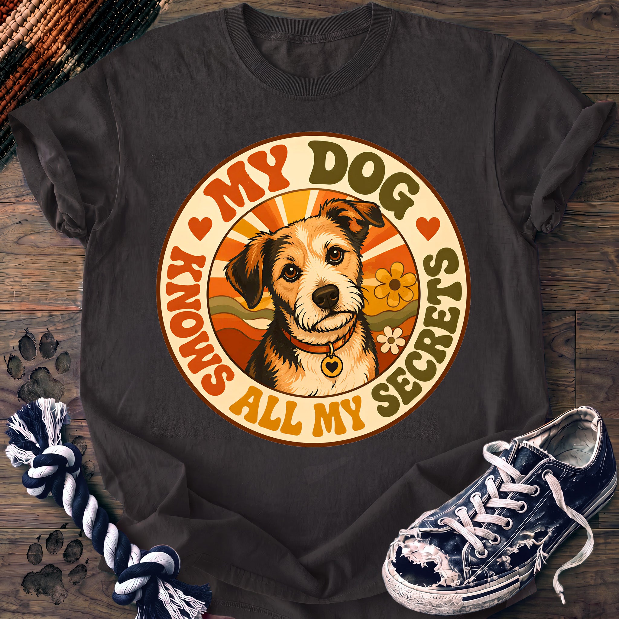 PAWSSION CLUB t-shirt in Graphite color - SKU PC-0017