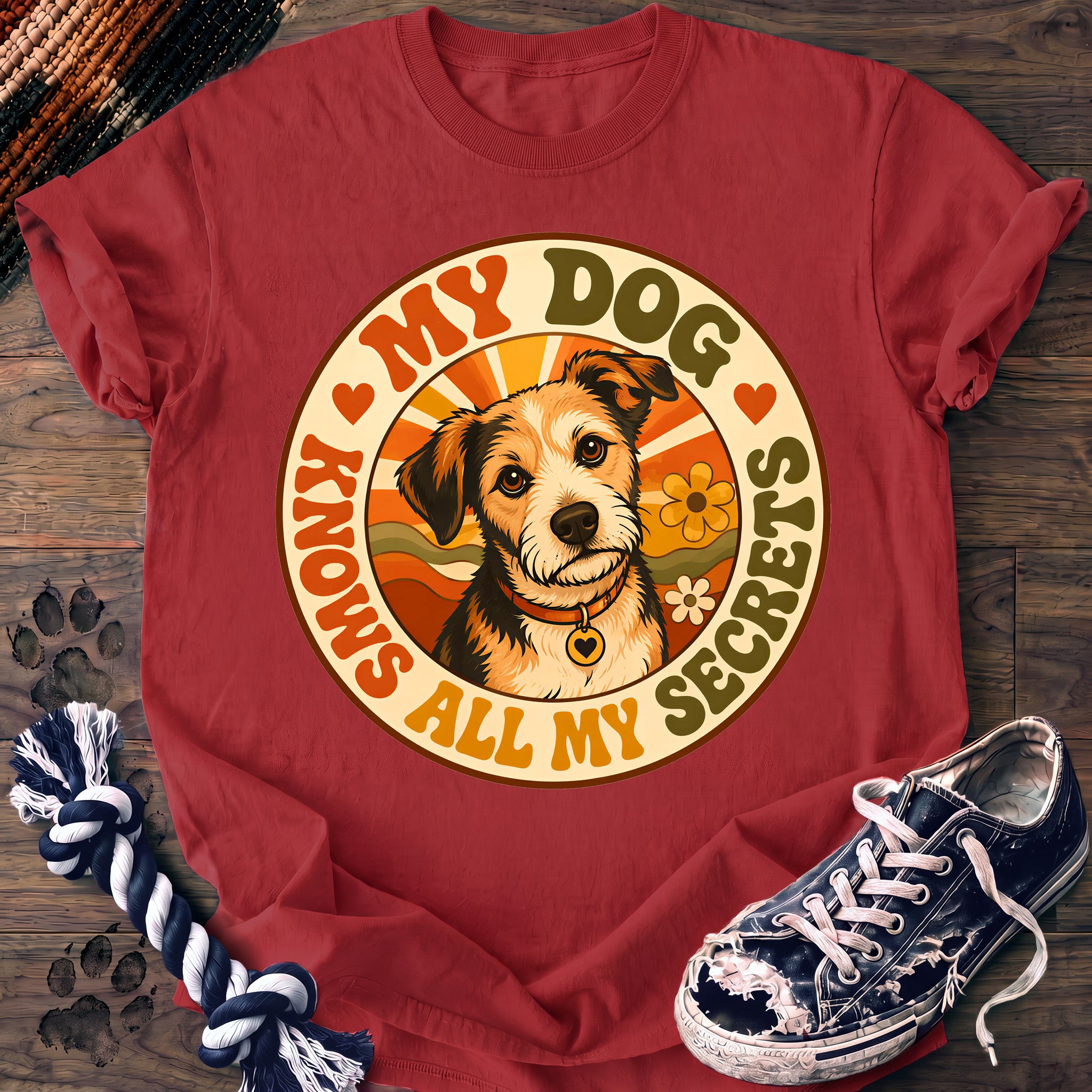 PAWSSION CLUB t-shirt in Watermelon color - SKU PC-0017