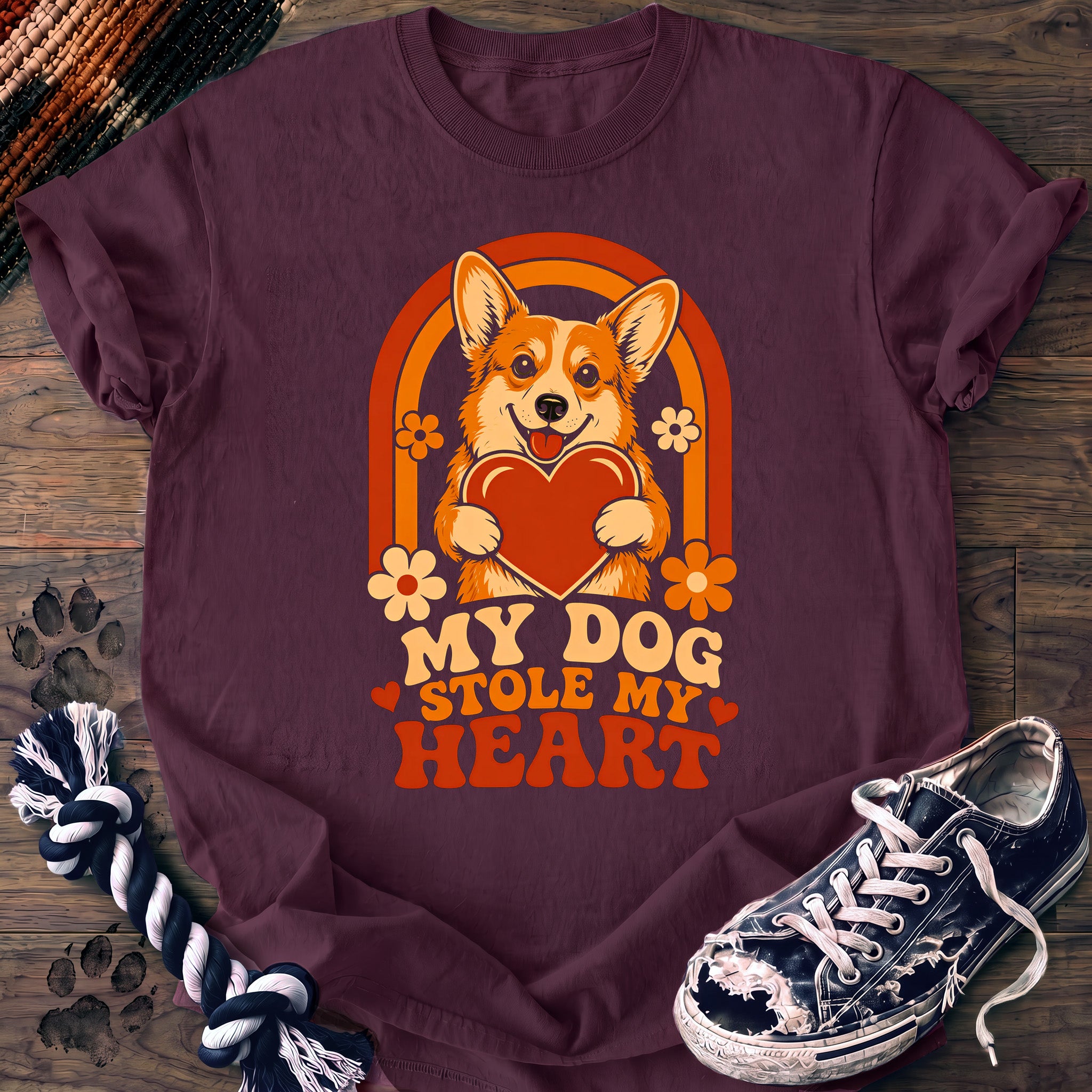 PAWSSION CLUB t-shirt in Berry color - SKU PC-0018