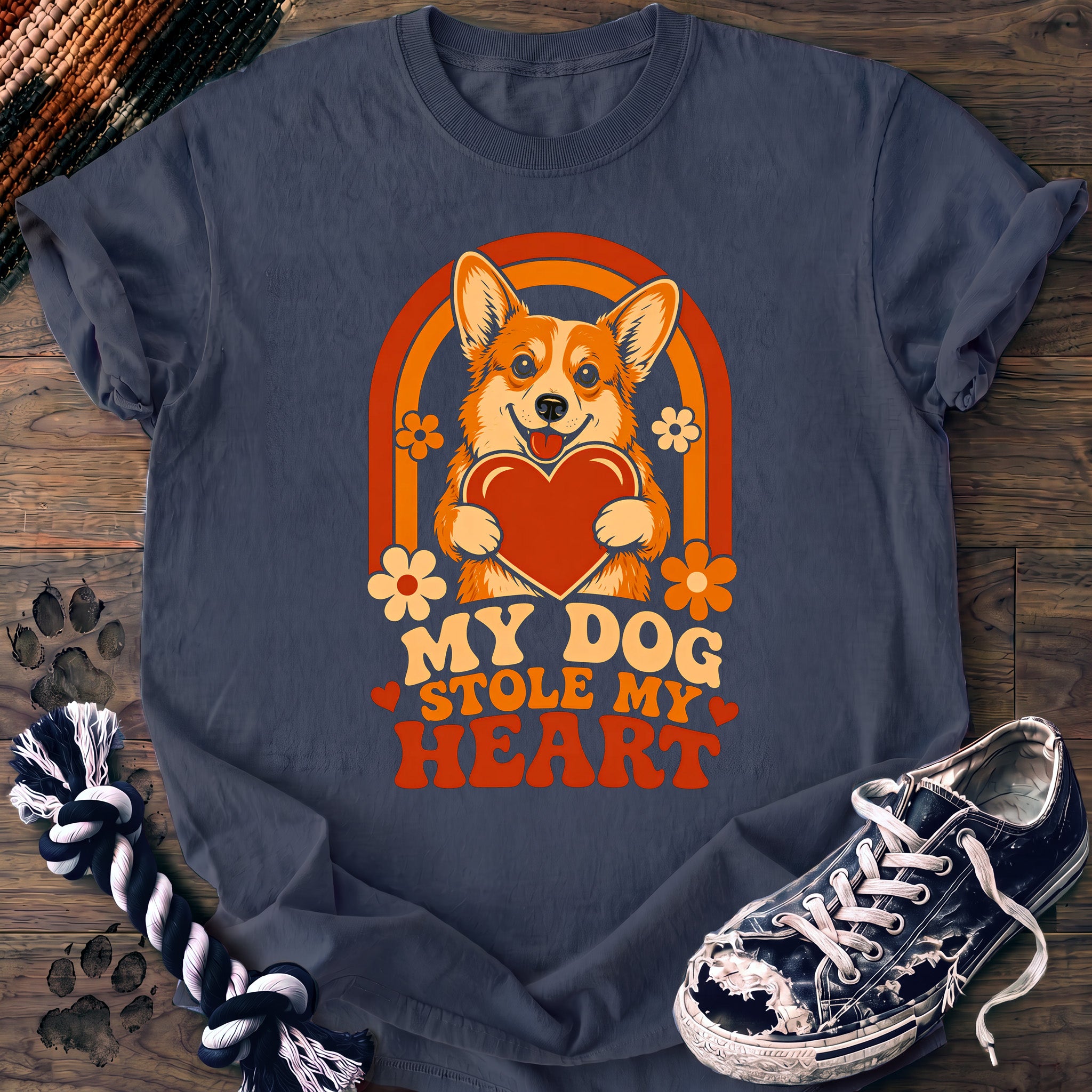 PAWSSION CLUB t-shirt in BlueJean color - SKU PC-0018