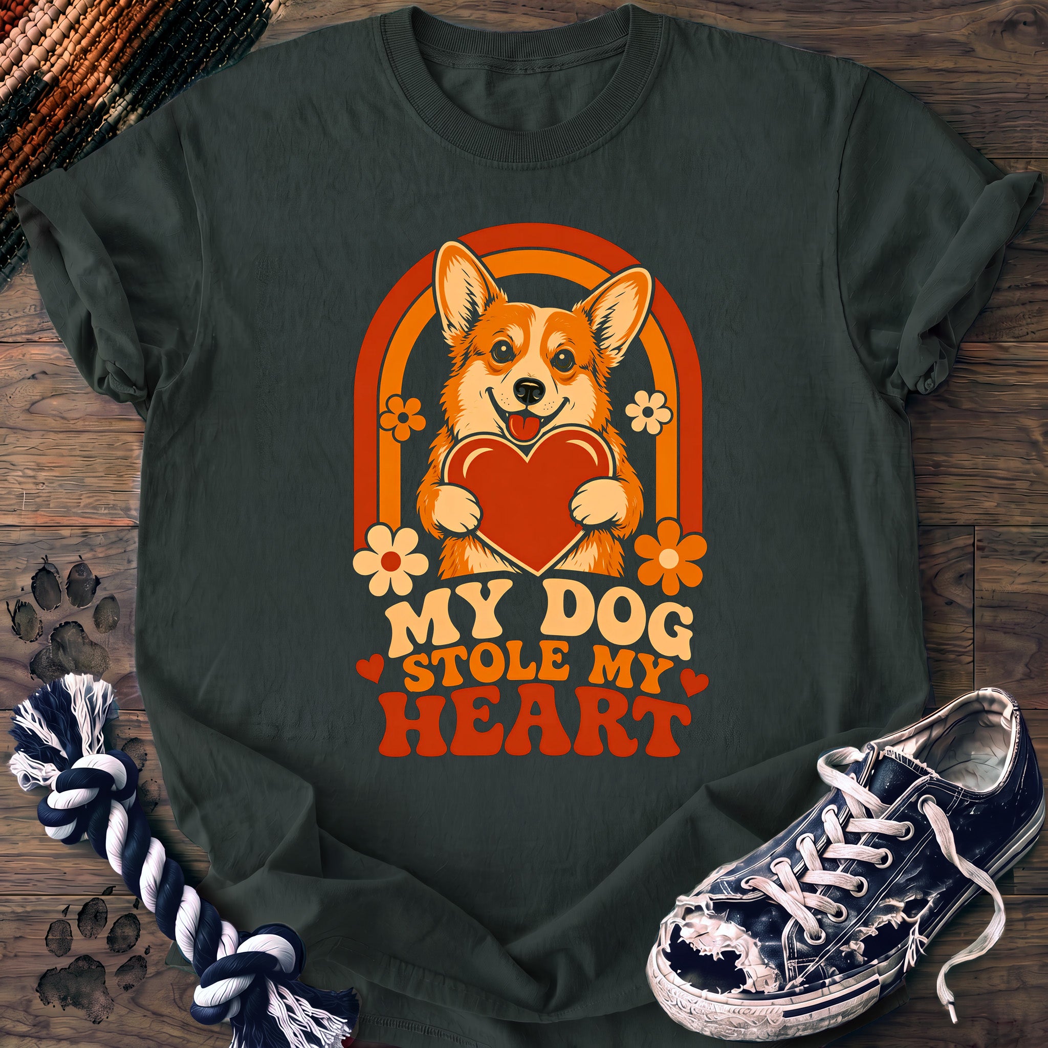 PAWSSION CLUB t-shirt in BlueSpruce color - SKU PC-0018