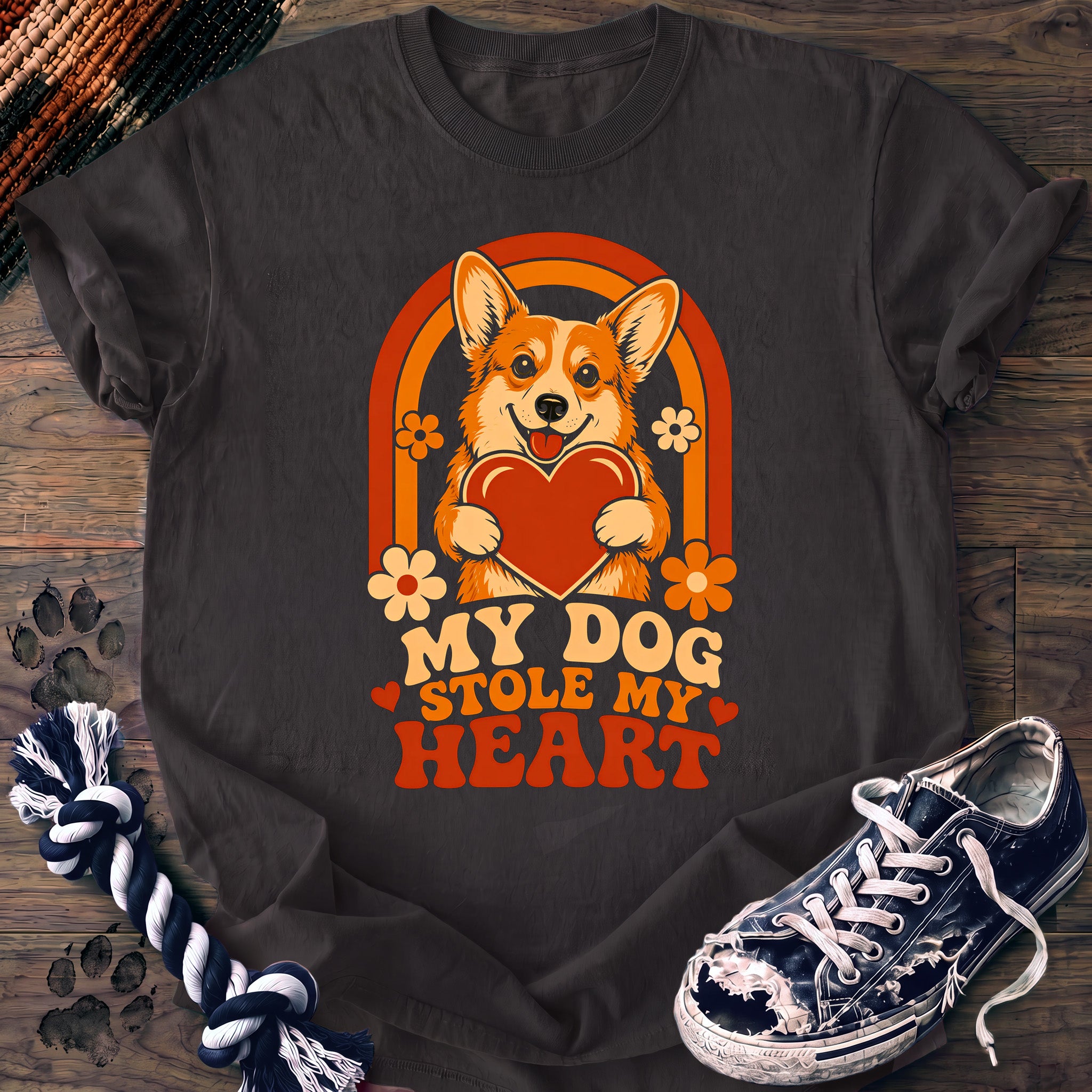 PAWSSION CLUB t-shirt in Graphite color - SKU PC-0018