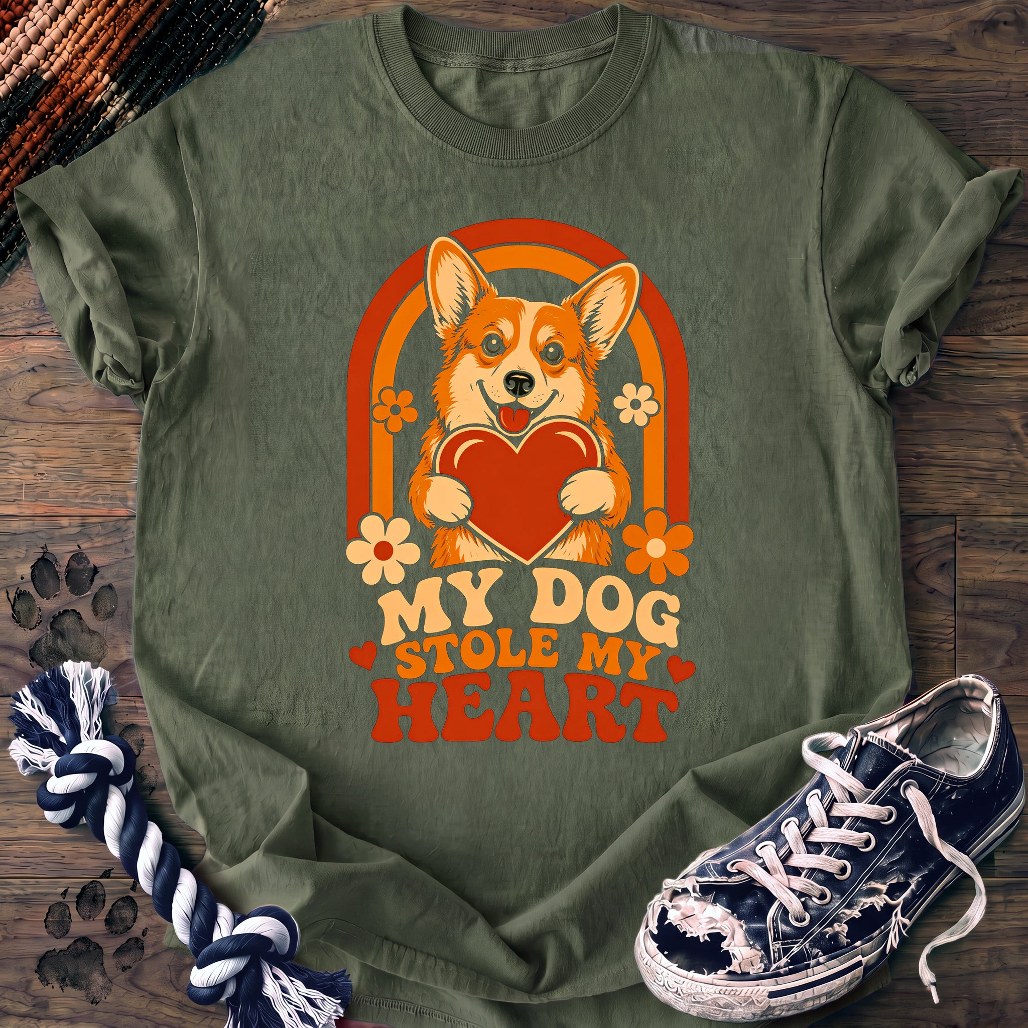 PAWSSION CLUB t-shirt in LightGreen color - SKU PC-0018