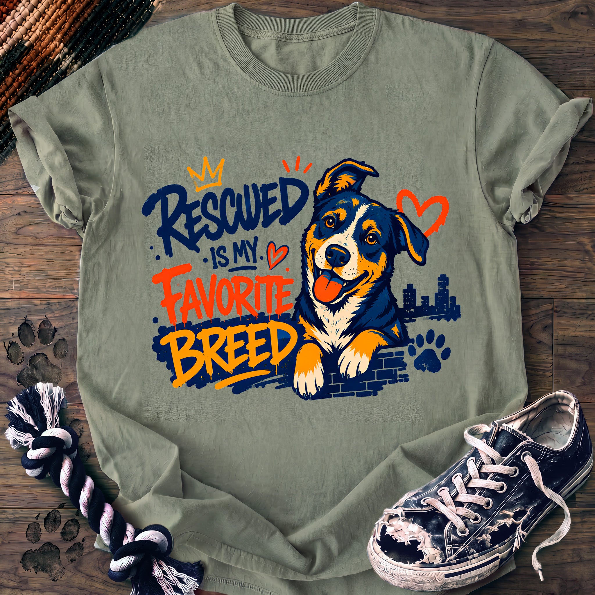 PAWSSION CLUB t-shirt in Bay color - SKU PC-0019