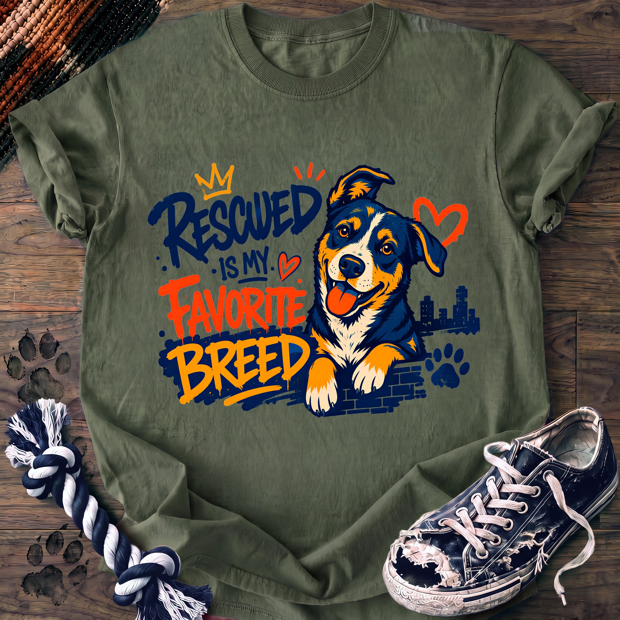 PAWSSION CLUB t-shirt in LightGreen color - SKU PC-0019