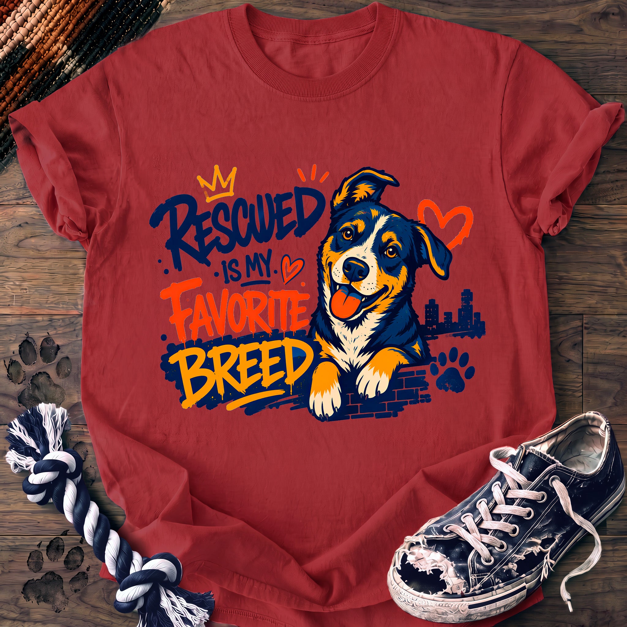 PAWSSION CLUB t-shirt in Watermelon color - SKU PC-0019