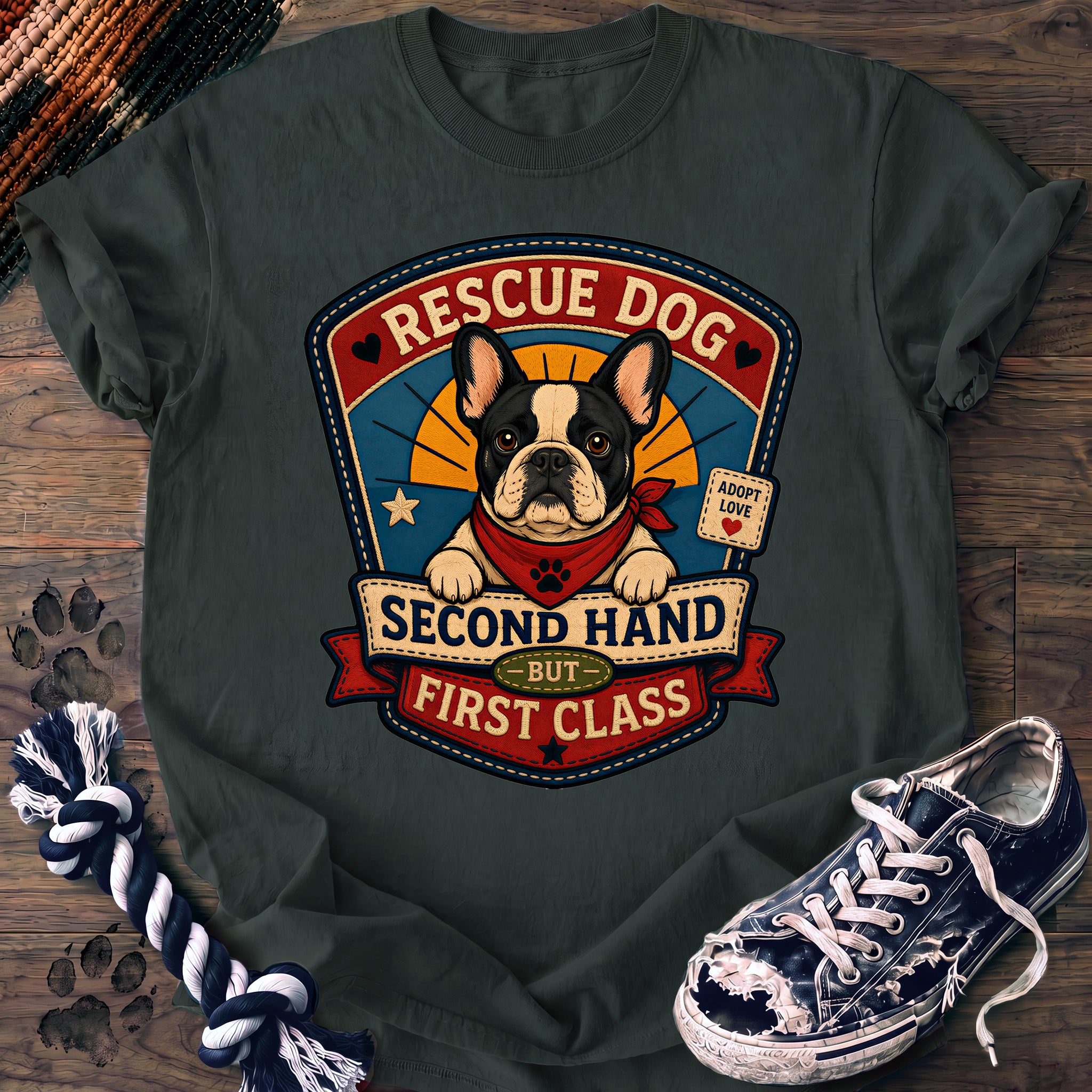 PAWSSION CLUB t-shirt in BlueSpruce color - SKU PC-0020